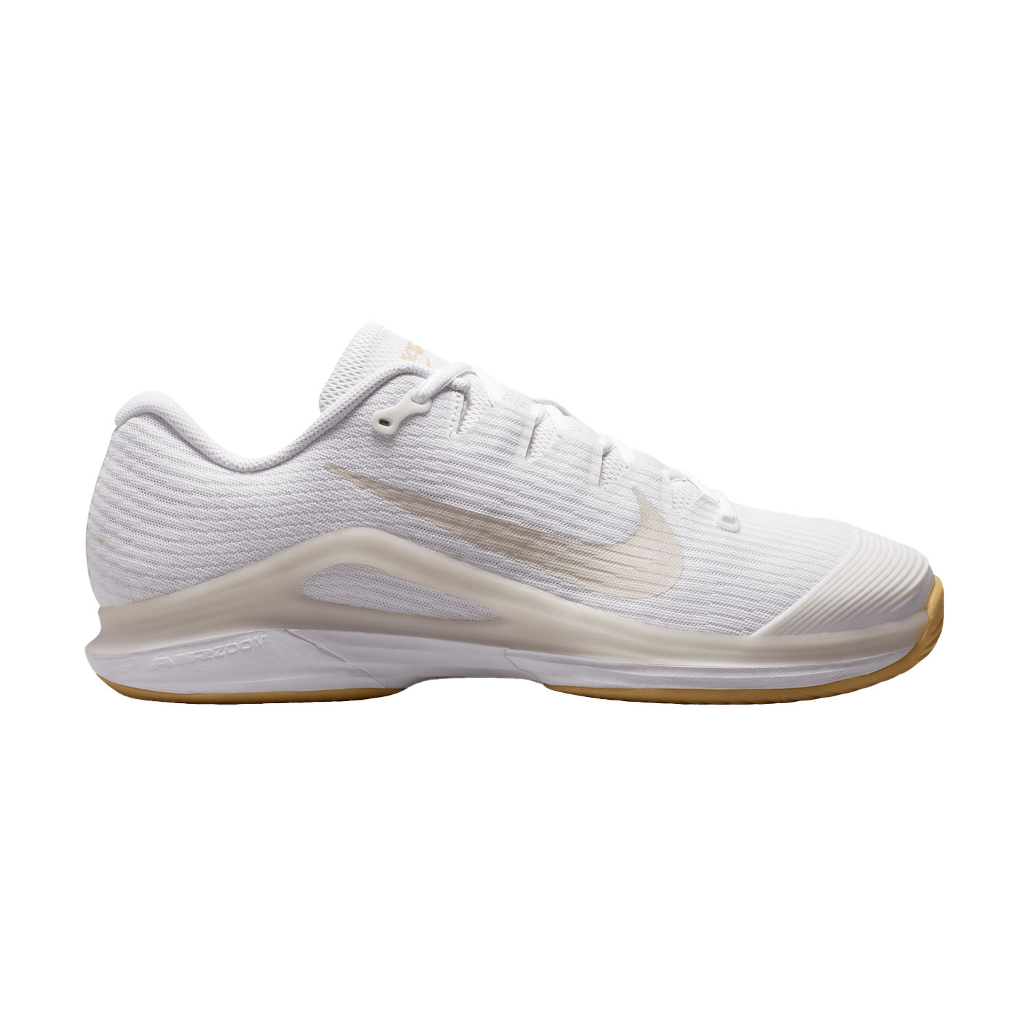 Nike Vapor 12 HC Men's Tennis Shoes - White/Light Orewood Brown