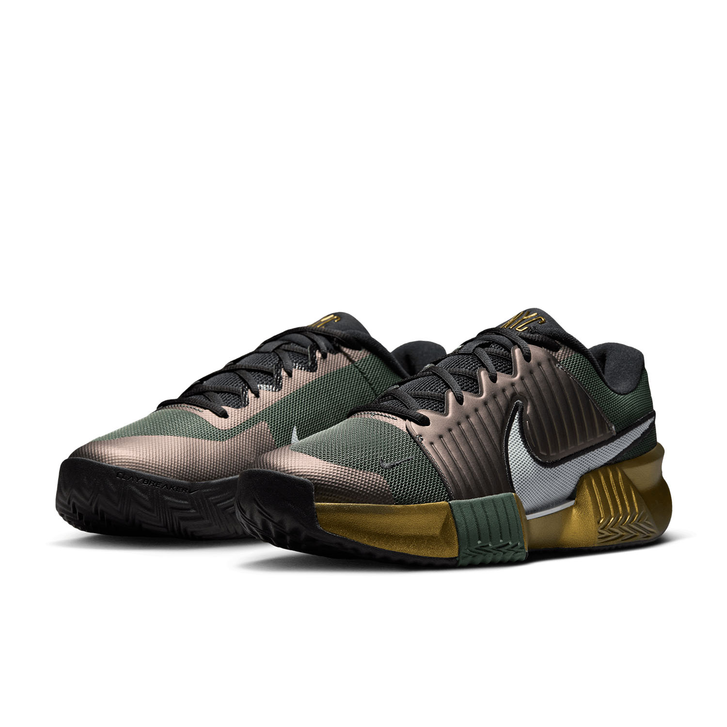 Nike Zoom GP Challenge Pro Clay Premium - Camo Green/Pure Platinum/Metallic Gold
