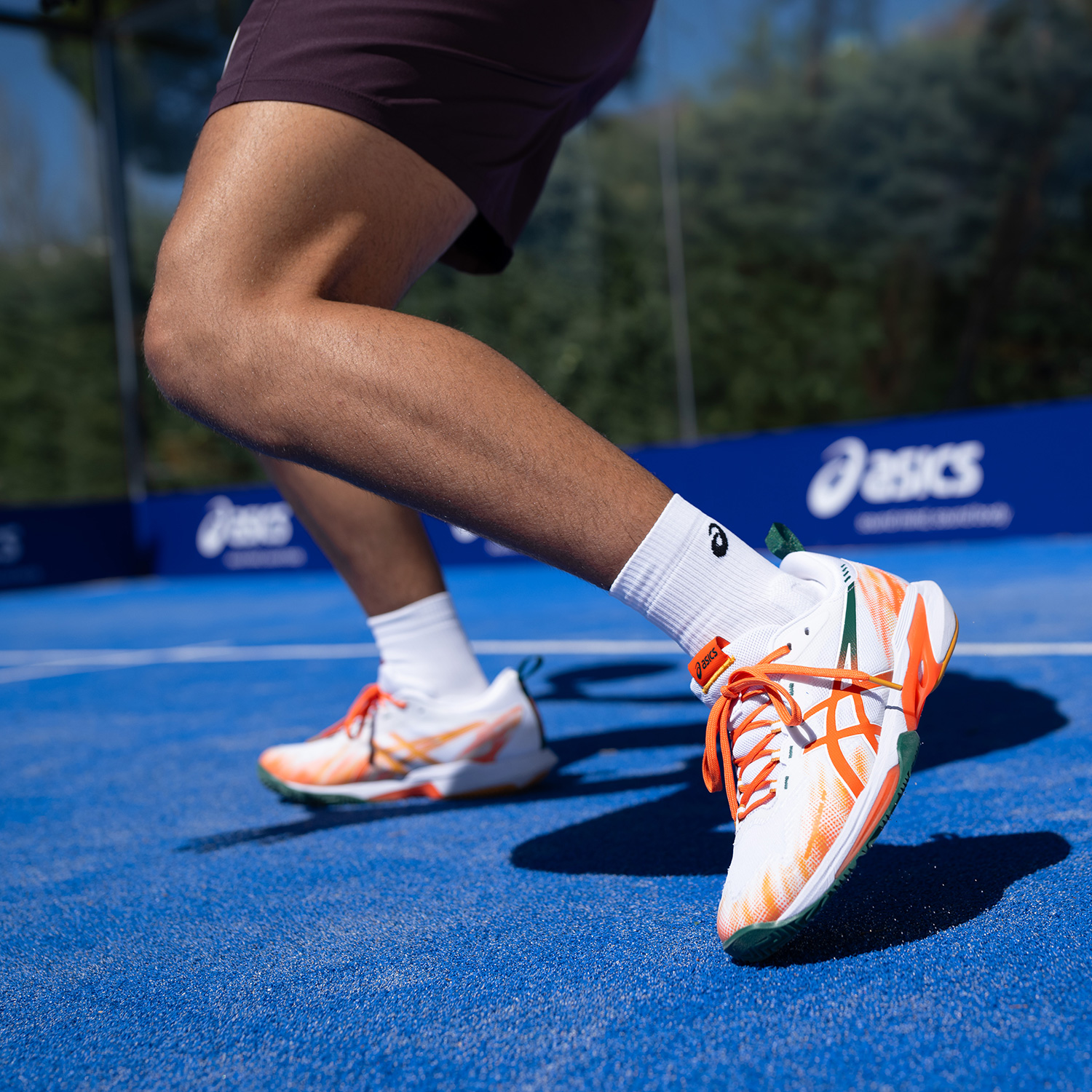 ASICS SONICSMASH FF Men's Padel Shoes - White/Energy Orange