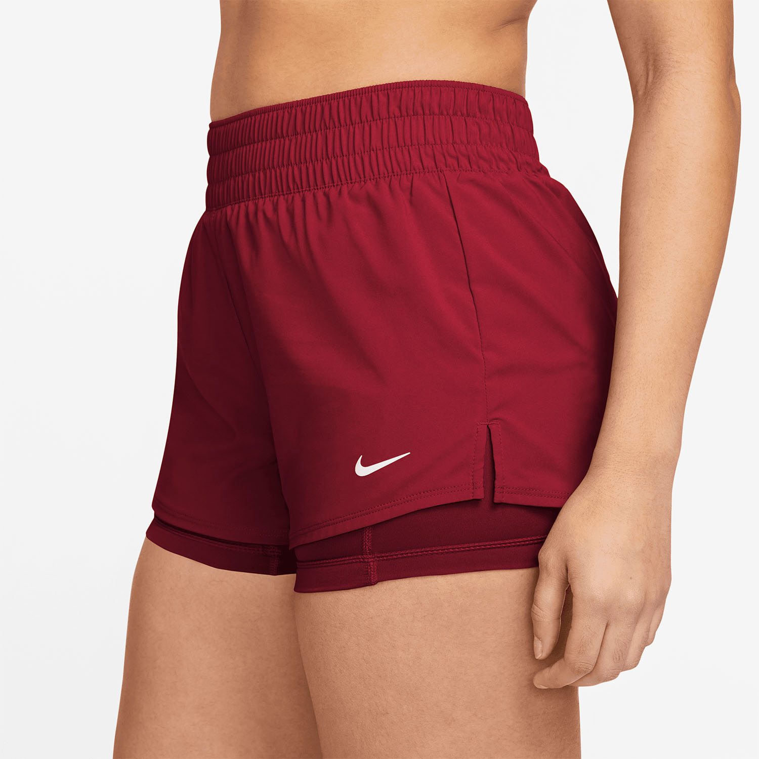Nike One 2 in 1 3in Pantaloncini - Tough Red/White