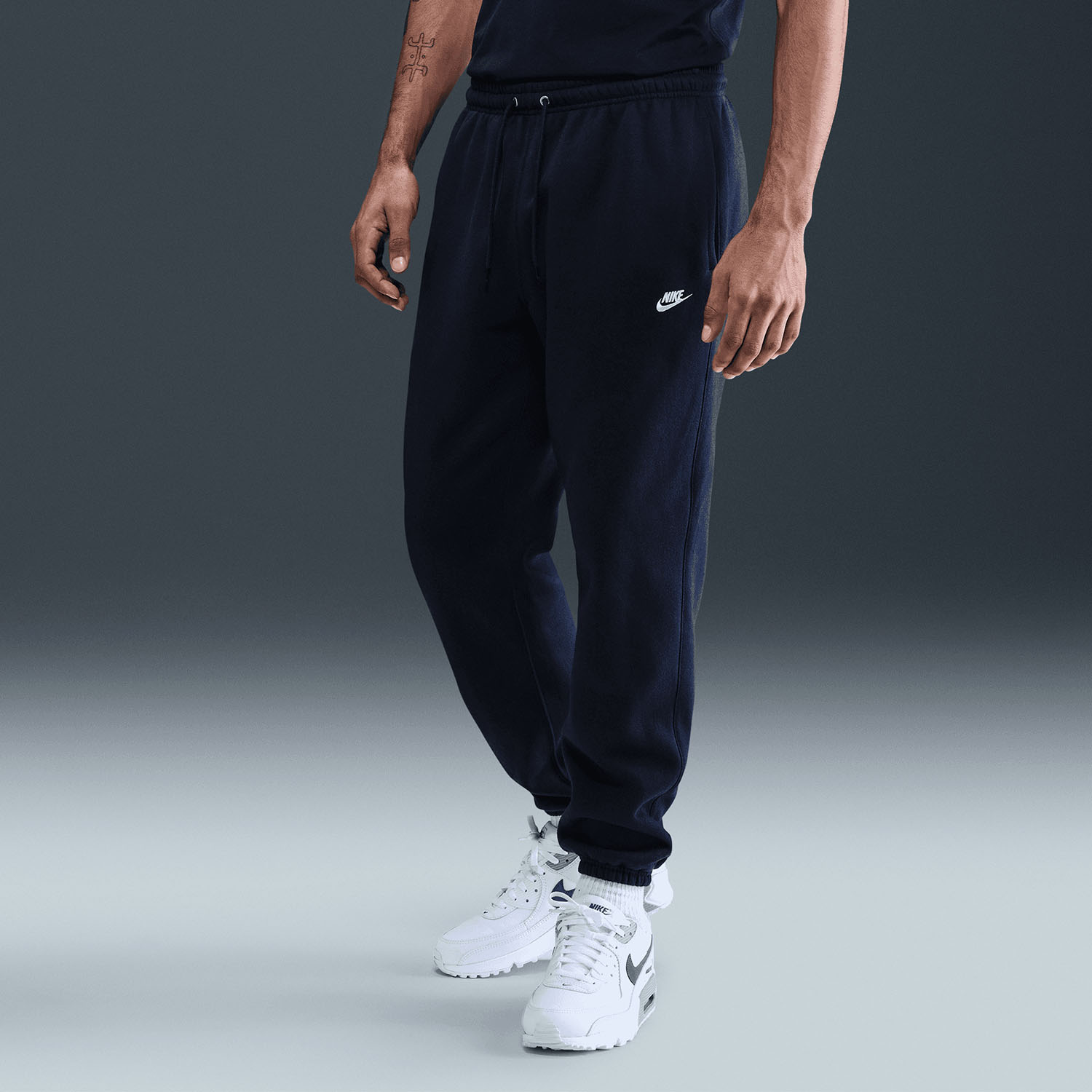 Nike Club Fleece Pants - Obsidian/White