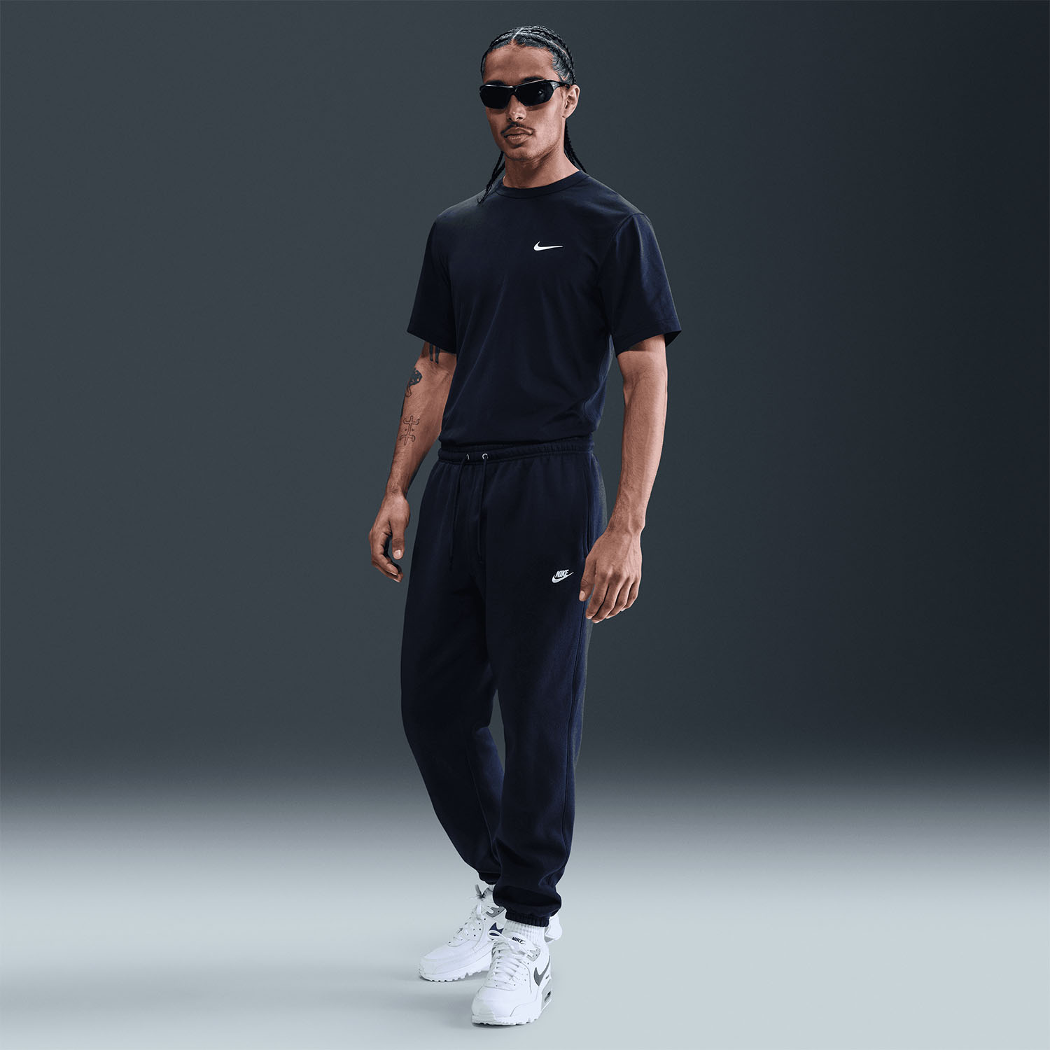 Nike Club Fleece Pants - Obsidian/White