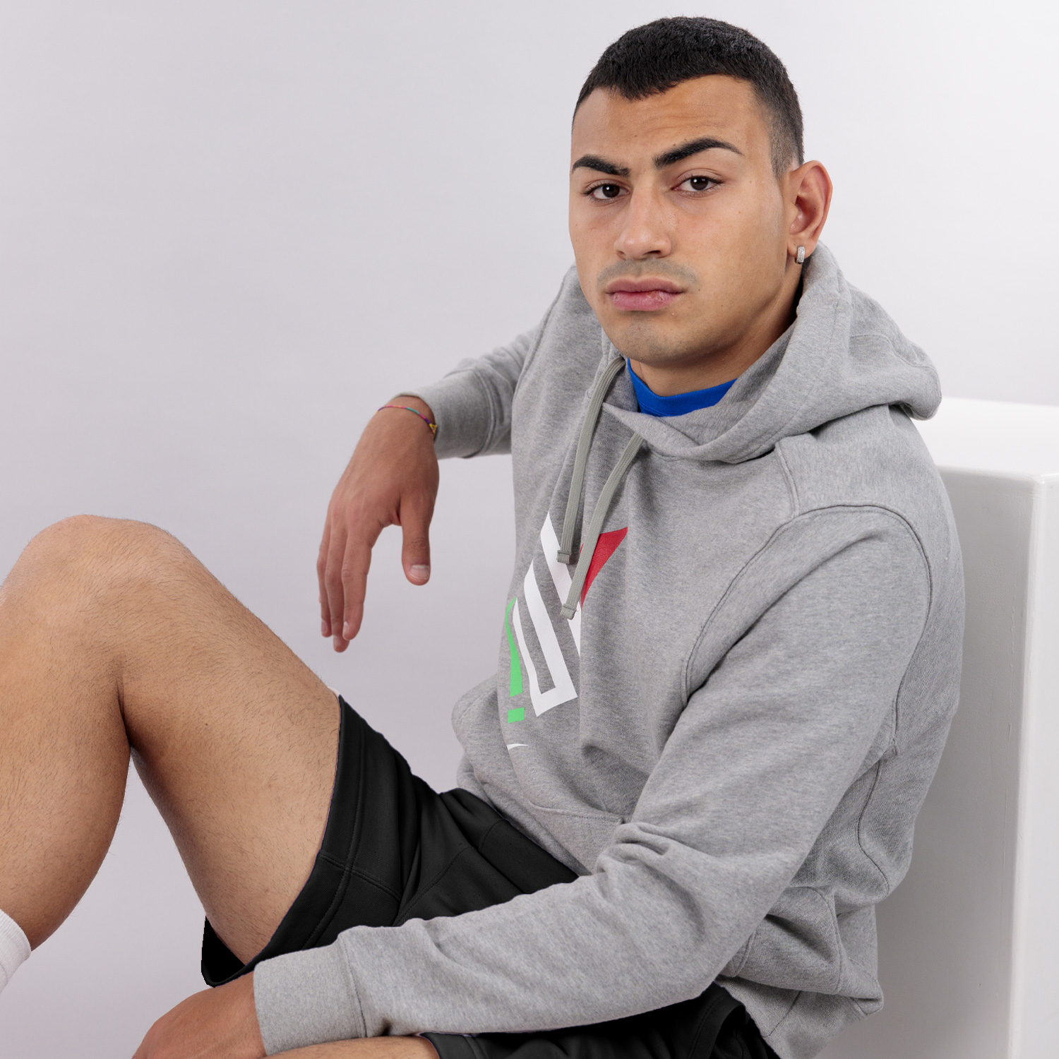 Nike Sinner Hoodie - Dark Grey Heather/White