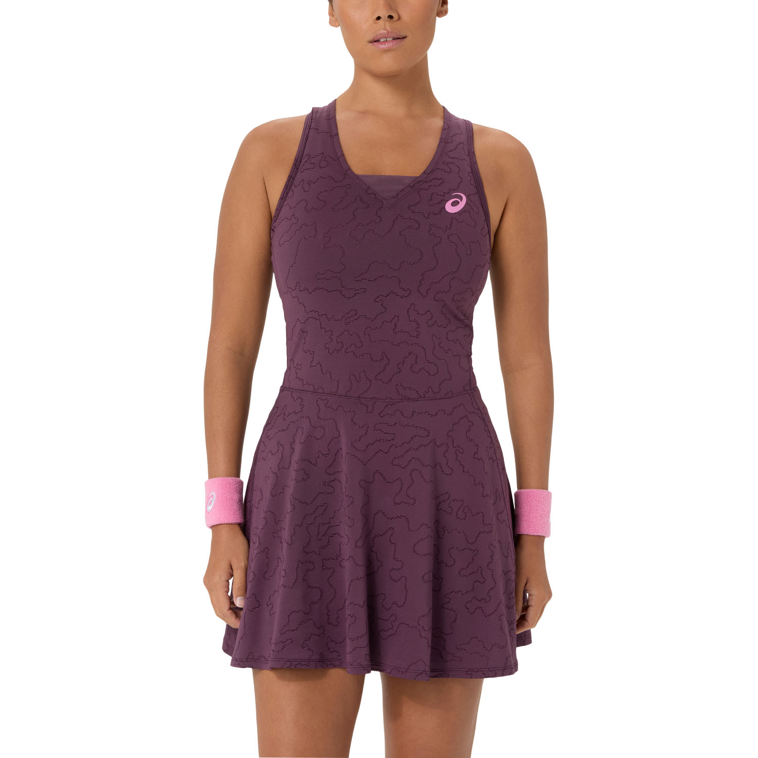 ASICS Match Jacquard Dress - Dark Aubergine
