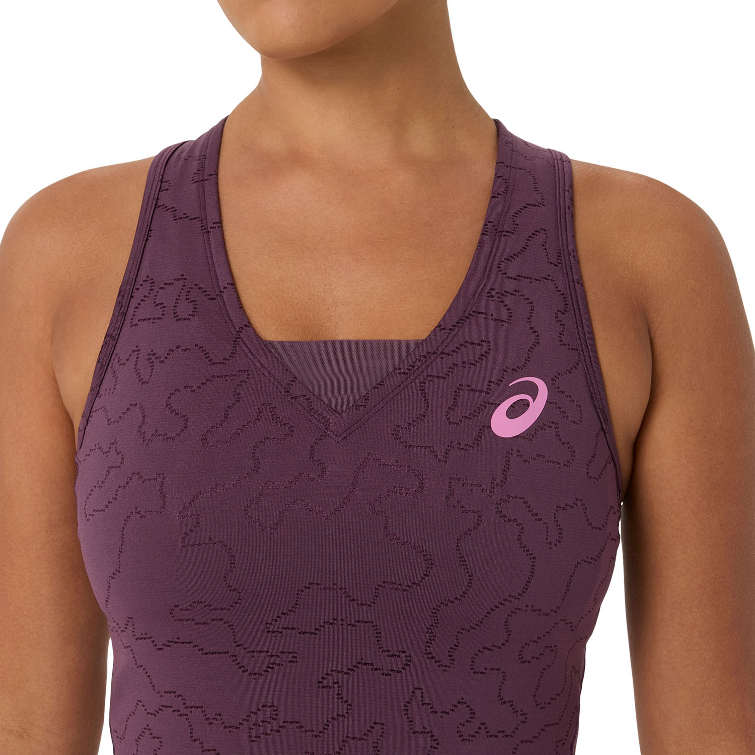 ASICS Match Jacquard Dress - Dark Aubergine