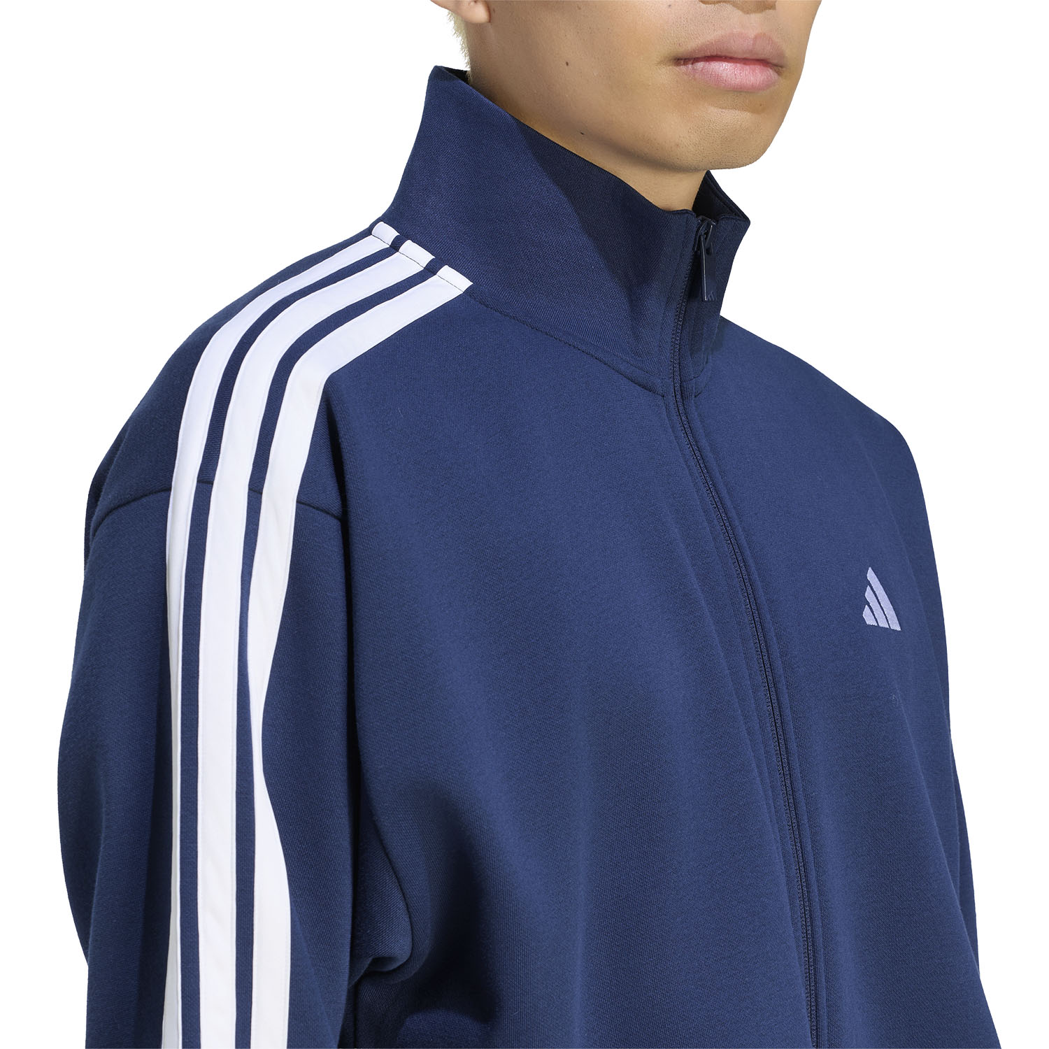 adidas 3 Stripes Logo Tracksuit - Team Navy Blue 2/White