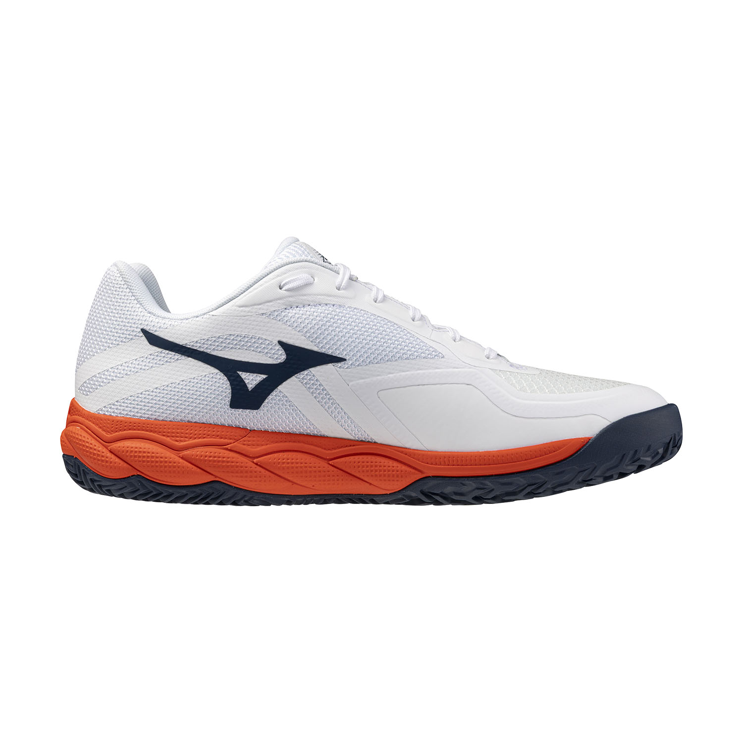 Mizuno Wave Enforce Court 2 Clay - White/Insignia Blue/Orange