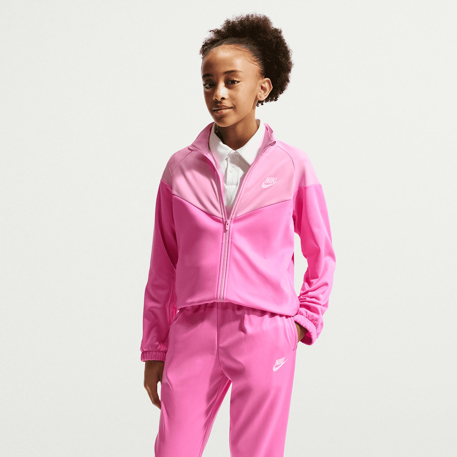 Nike Dri-FIT Tuta Bambini - Playful Pink/Pink Rise/White