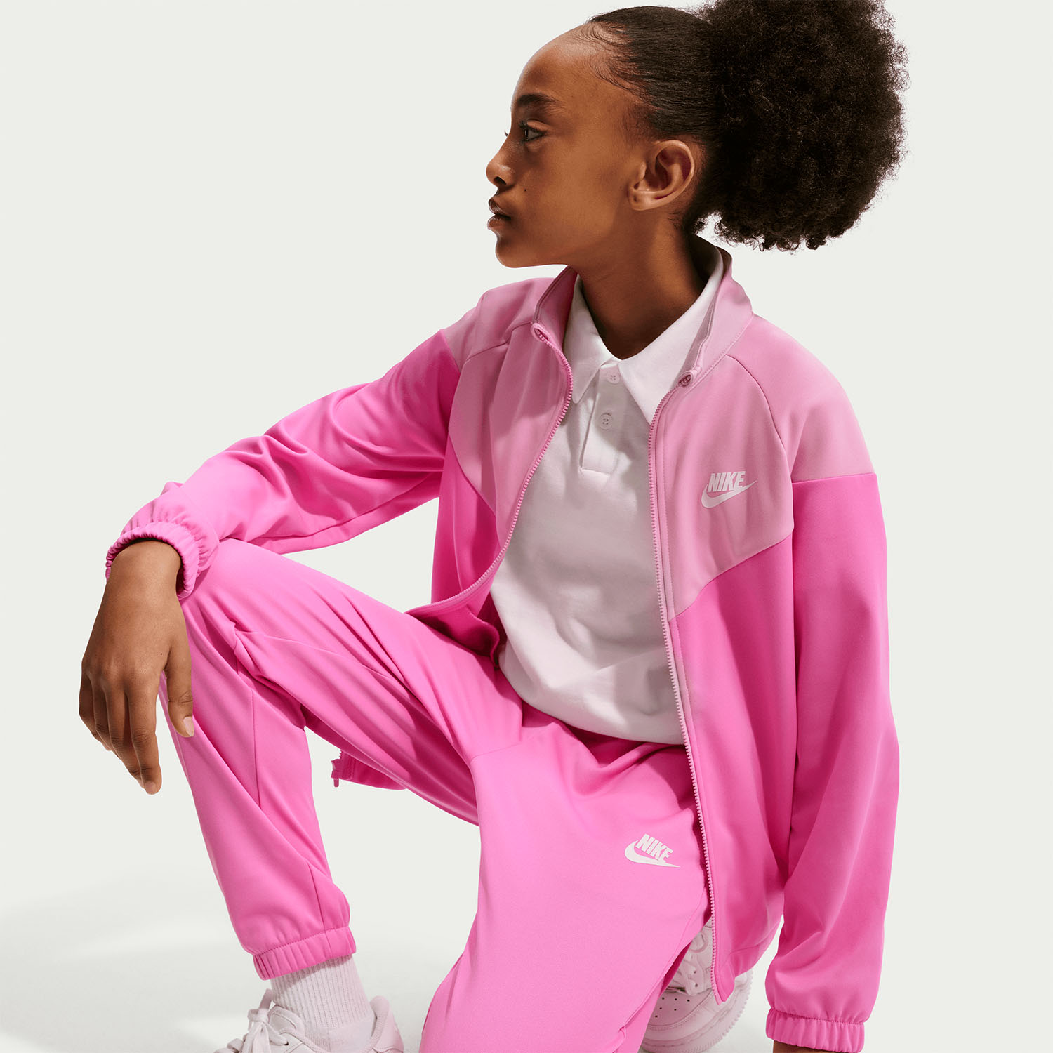 Nike Dri-FIT Tuta Bambini - Playful Pink/Pink Rise/White