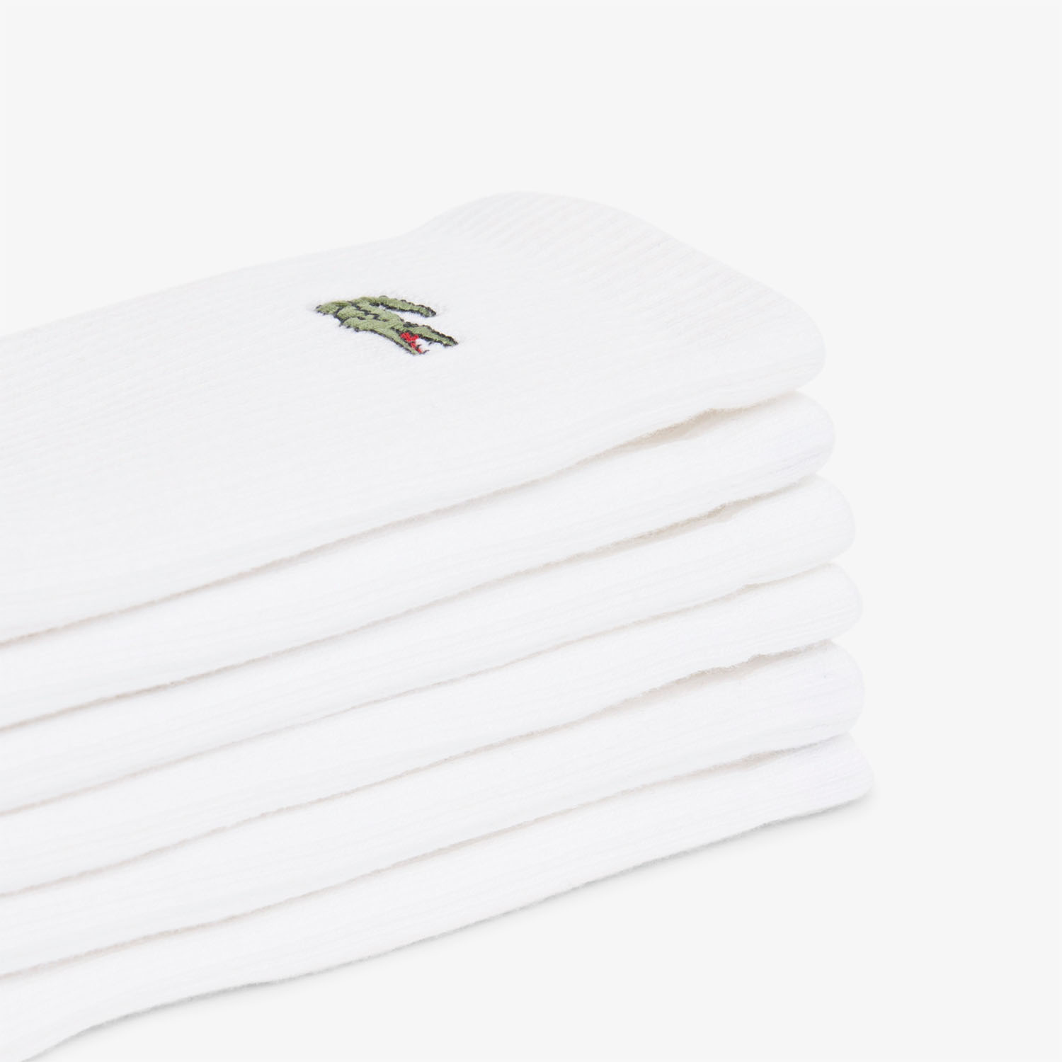Lacoste Crew x 3 Socks - Blanc