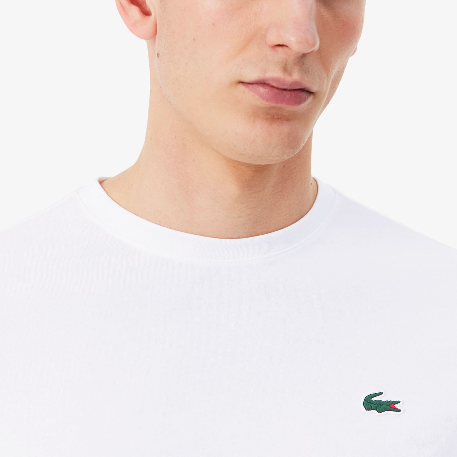 Lacoste Graphic Logo T-Shirt - Blanc