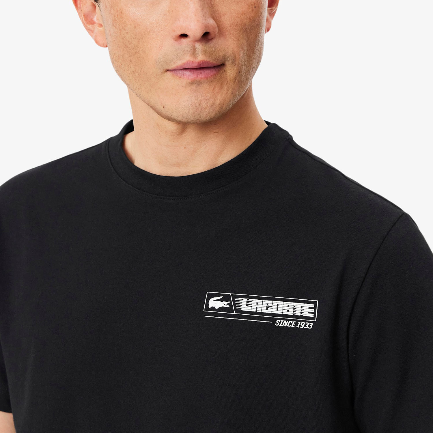 Lacoste Printed Graphic T-Shirt - Noir/Blanc