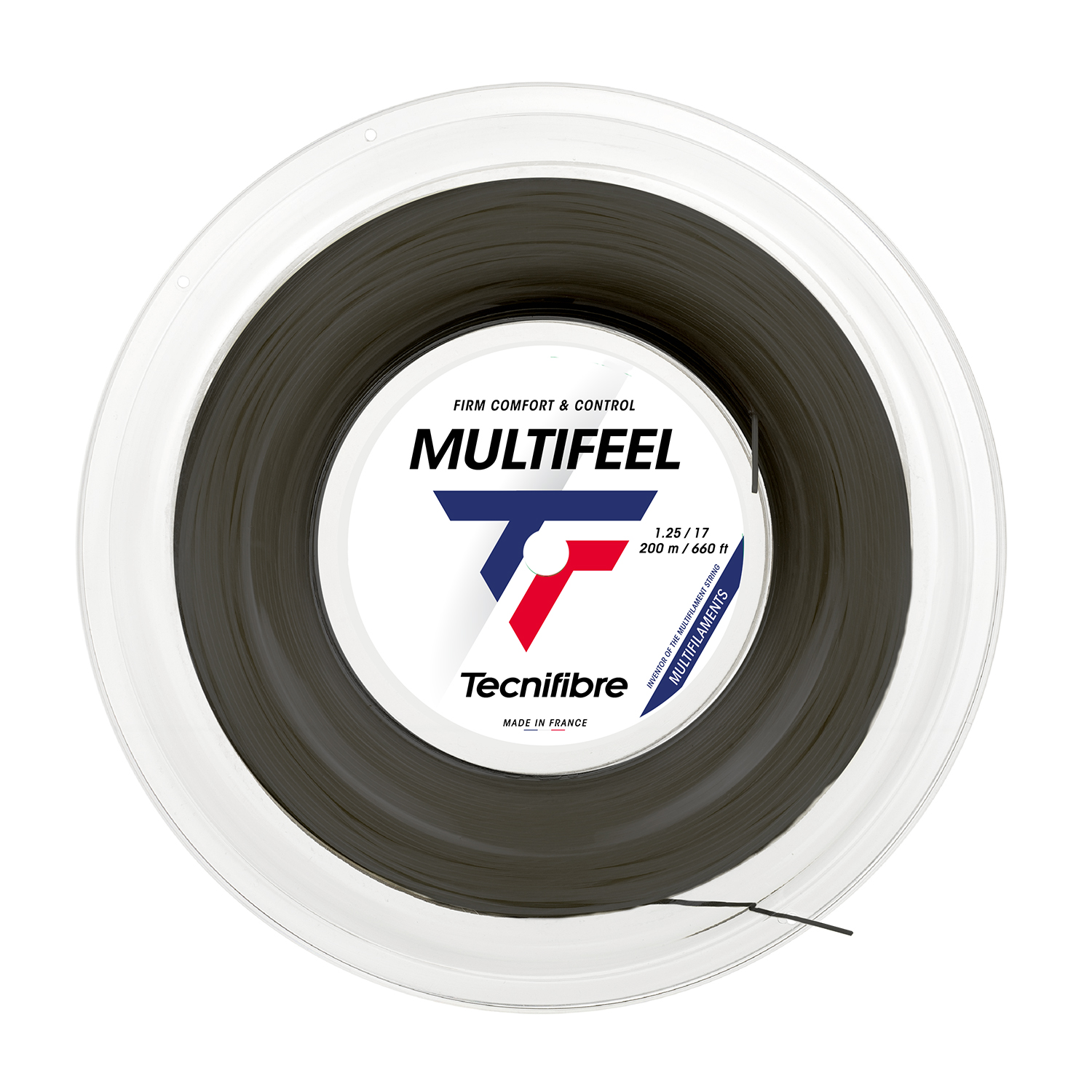 Tecnifibre Multifeel 1.25 Matassa 200 m - Black