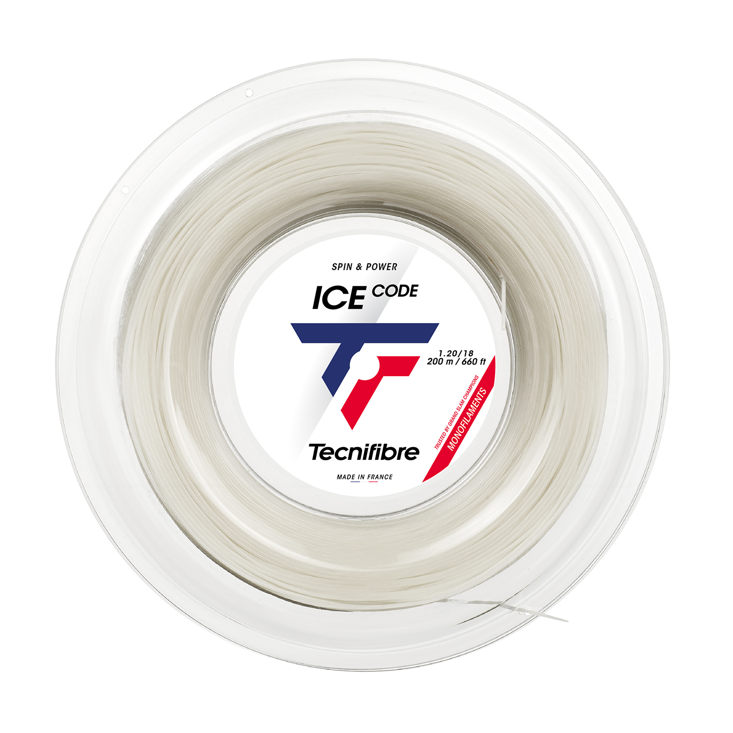 Tecnifibre Ice Code 1.20 200 m Reel - White