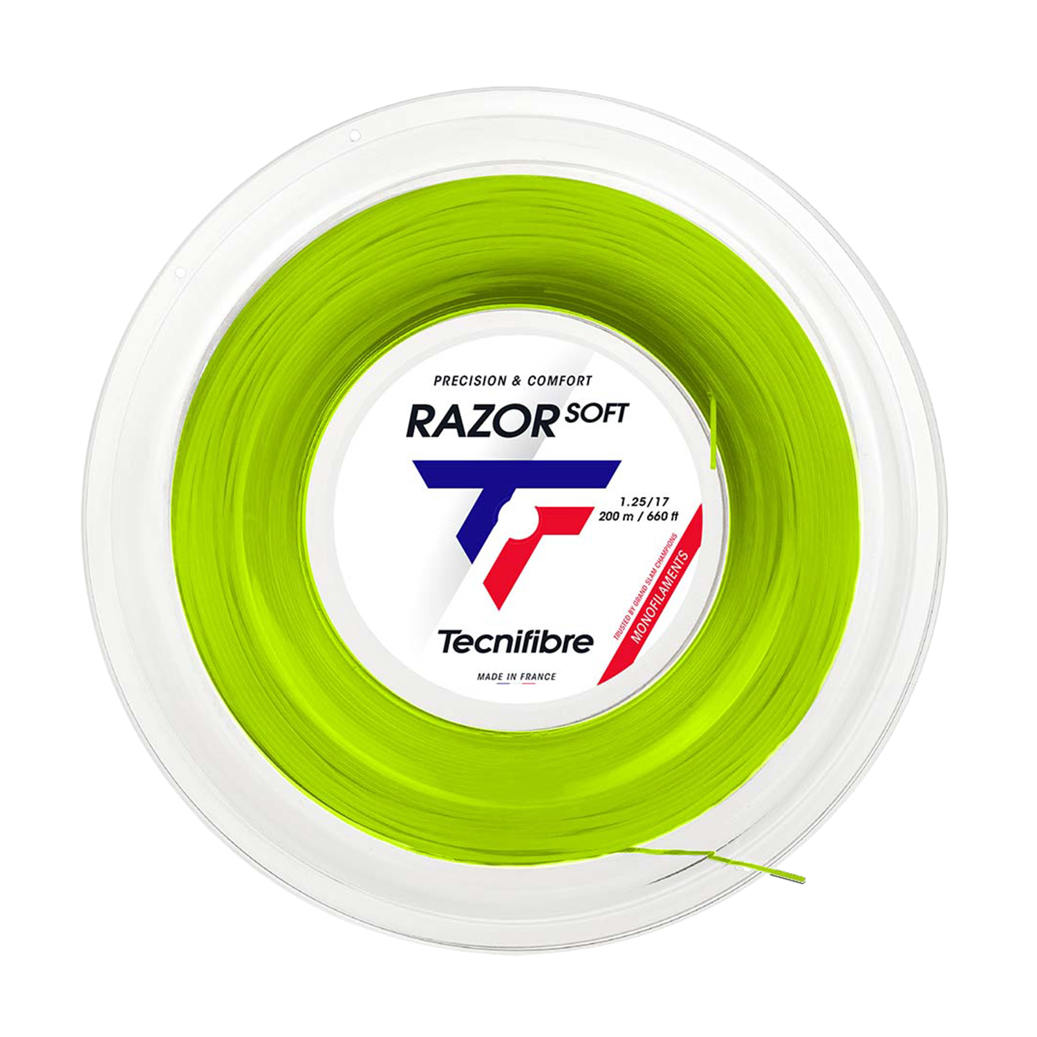 Tecnifibre Razor Soft 1.25 200 m Reel - Lime