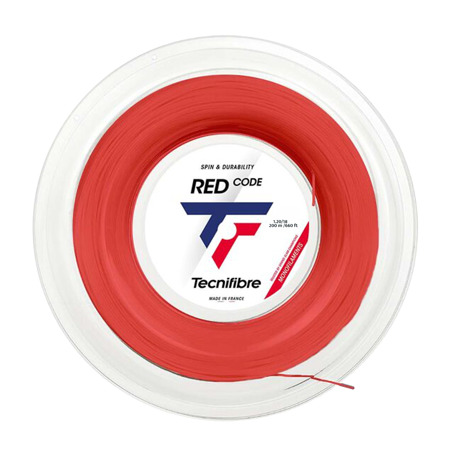 Tecnifibre Red Code 1.25 200 m Reel - Red