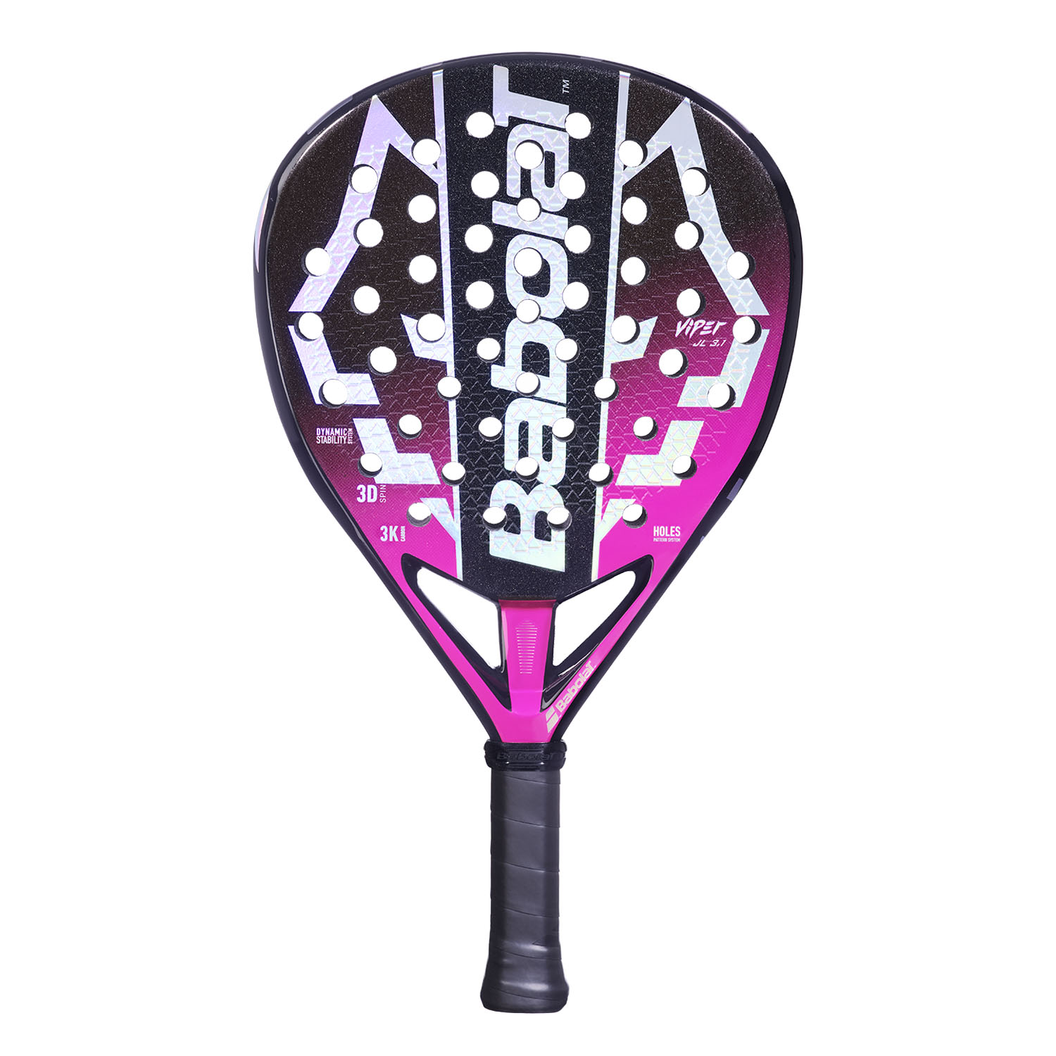 Babolat Viper Juan Lebrón 3.1 Padel - Black/Purple/Sky Blue