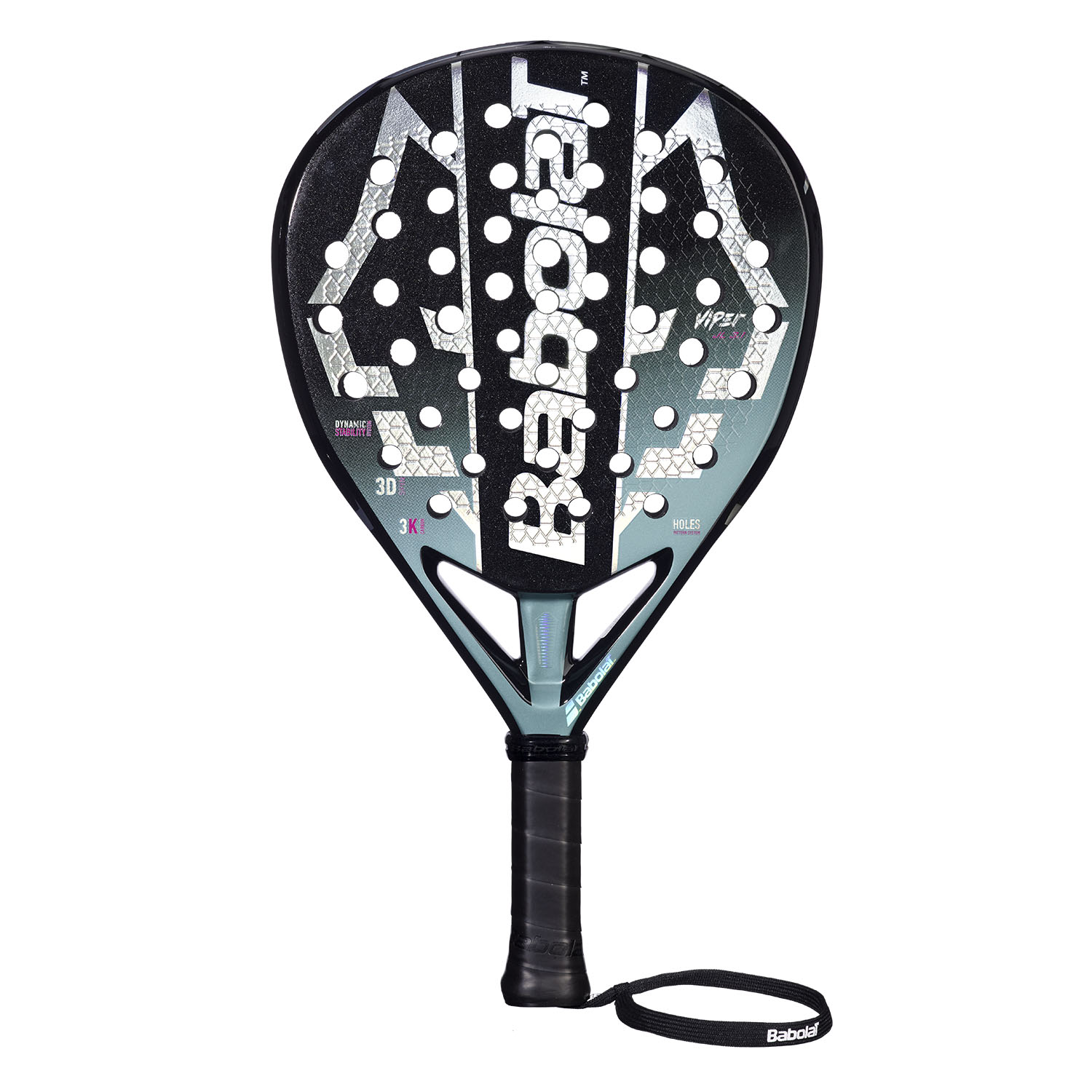 Babolat Viper Juan Lebrón 3.1 Padel - Black/Purple/Sky Blue