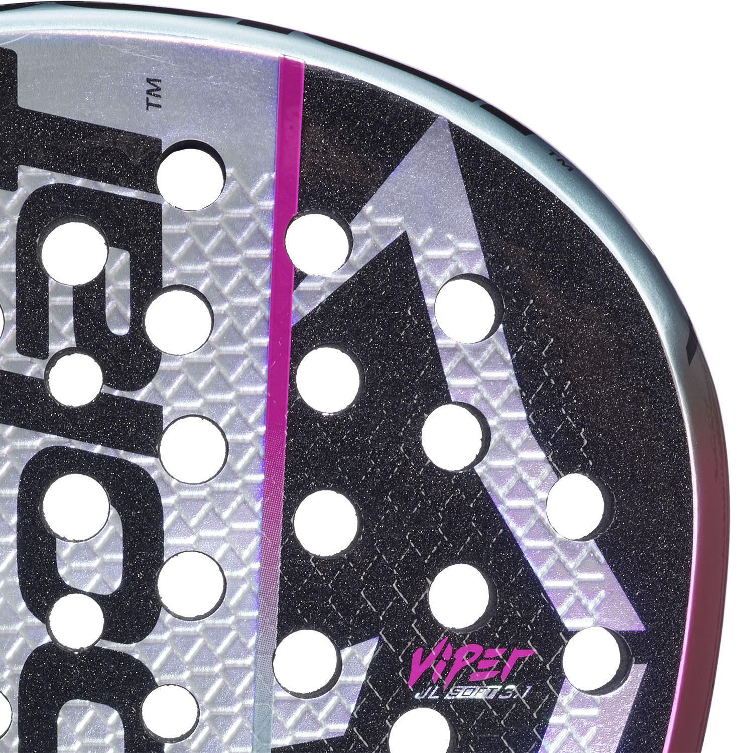 Babolat Viper Soft Juan Lebrón 3.1 Padel - Black/Purple/Sky Blue