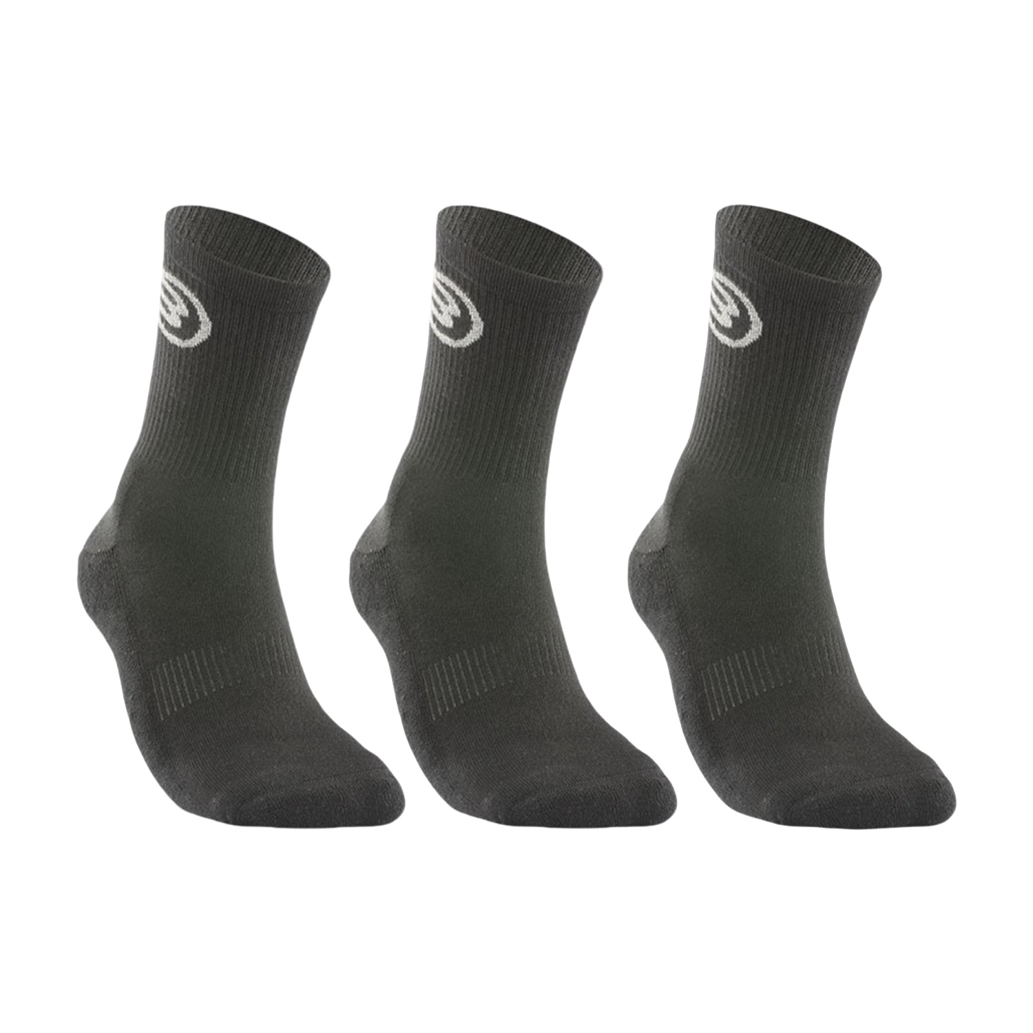 Bullpadel Pro x 3 Calze - Negro/Blanco