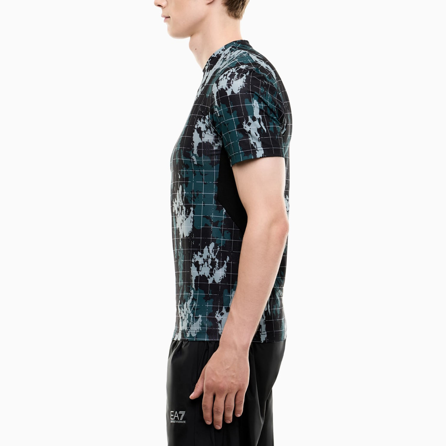 EA7 VIGOR7 Camiseta - Fancy Camou Black