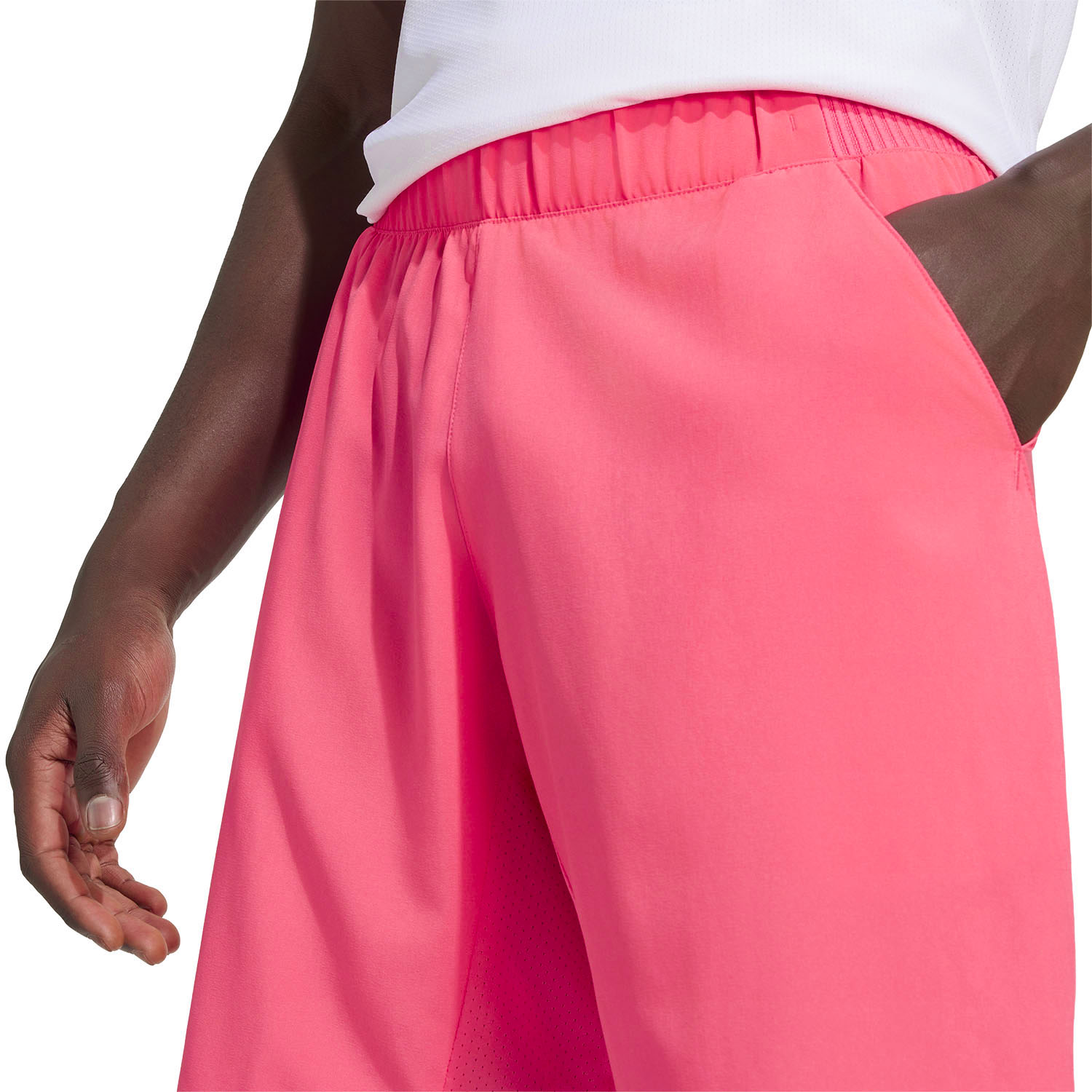 adidas Club CLIMACOOL Logo 7in Shorts - Pure Turbo