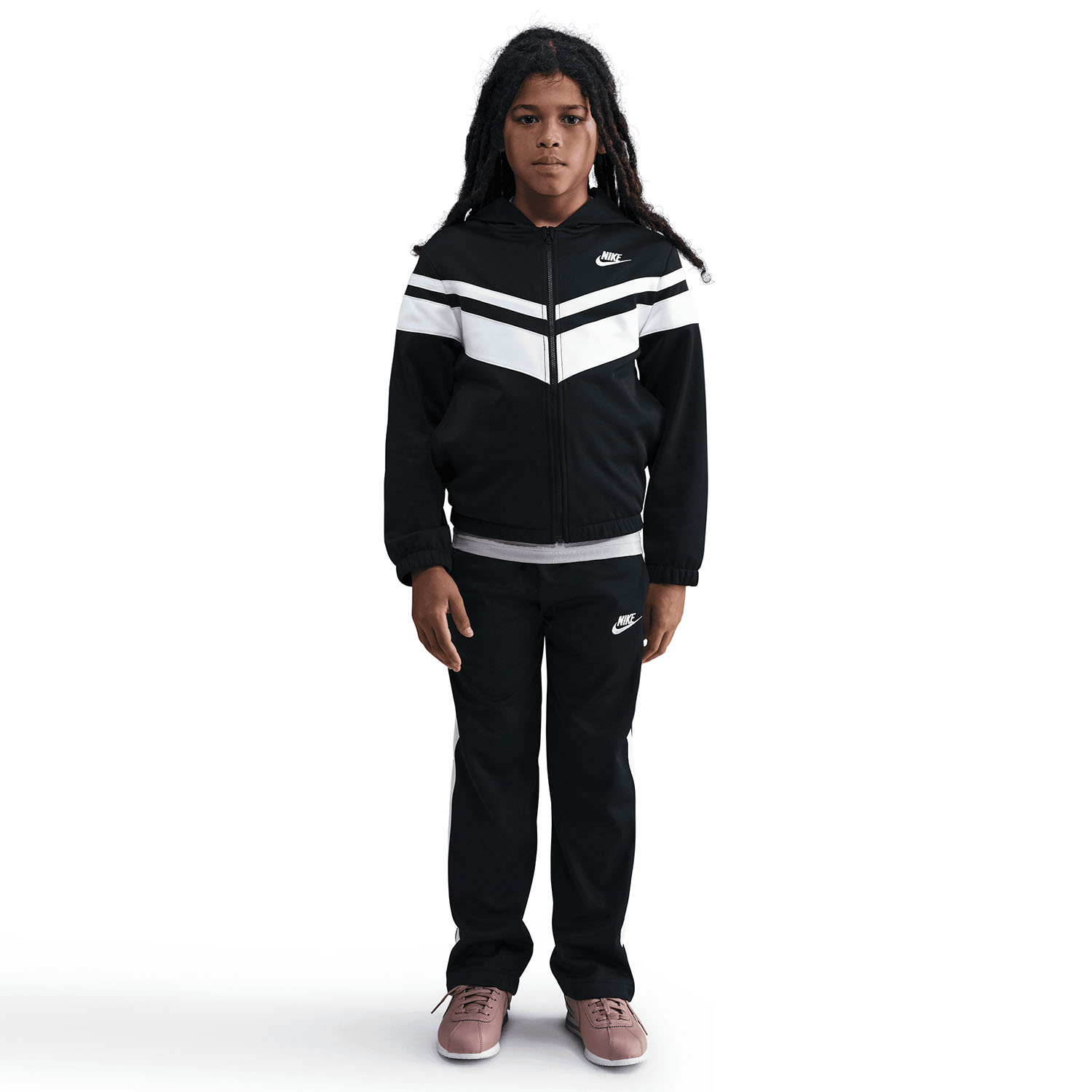 Nike Dri-FIT Pro Tracksuit Kids - Black/White