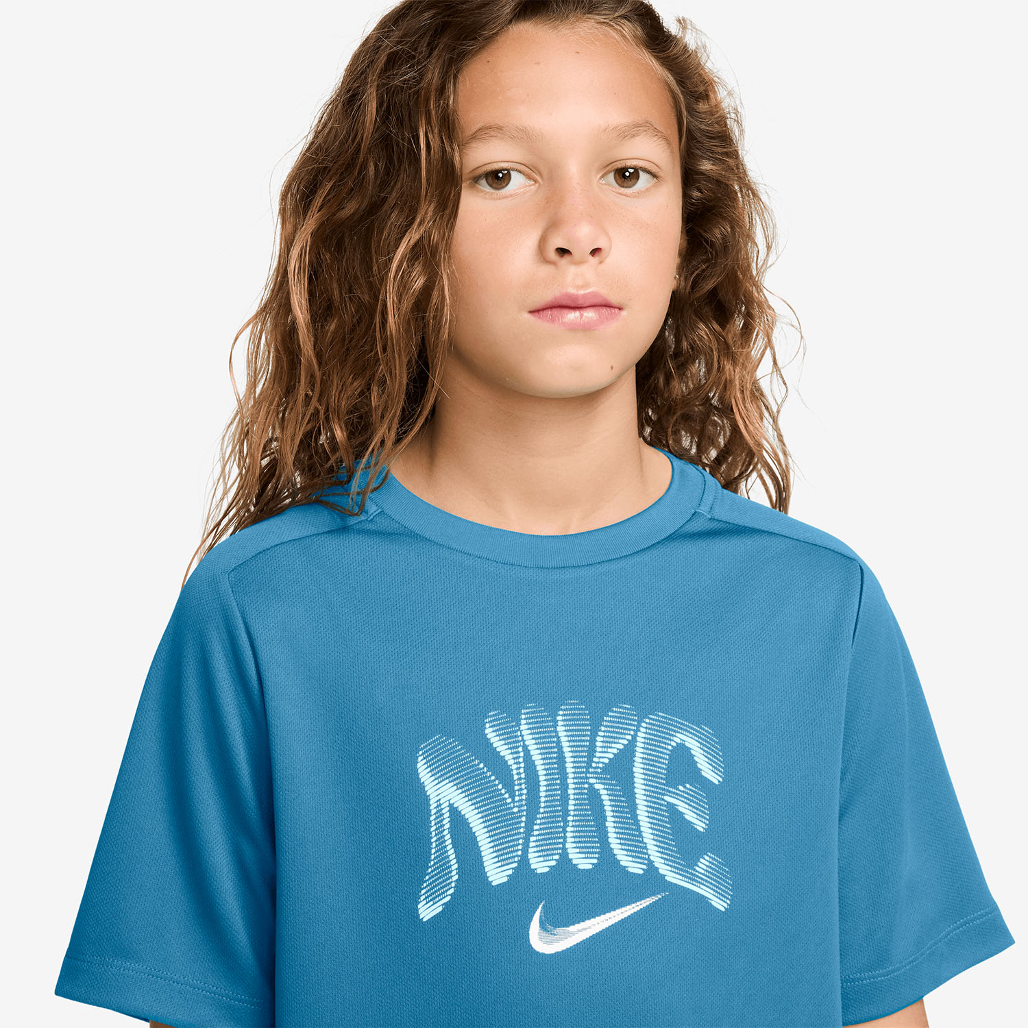 Nike Multi Refresh T-Shirt Boy - Light Current Blue