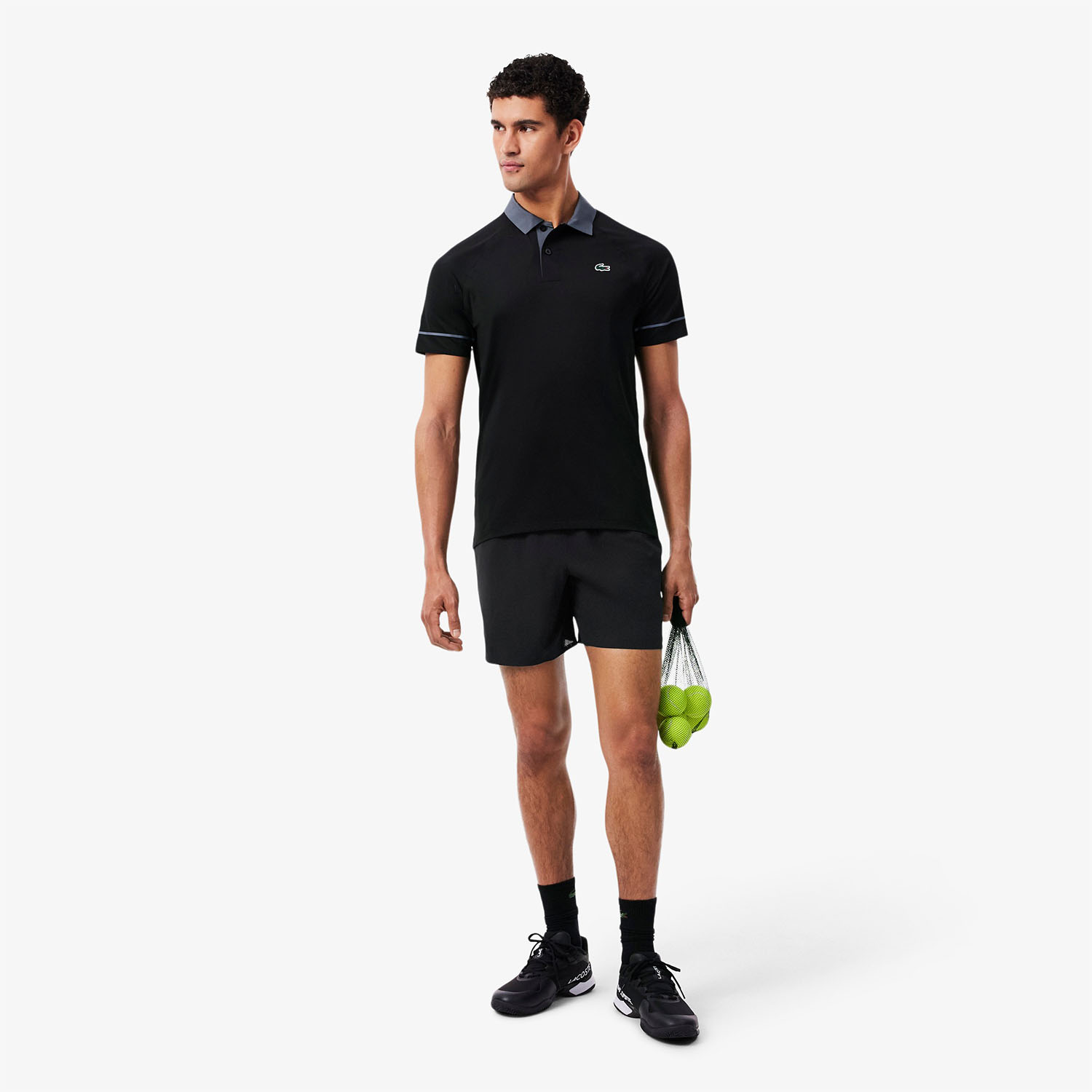 Lacoste X Novak Djokovic 7in Shorts - Noir