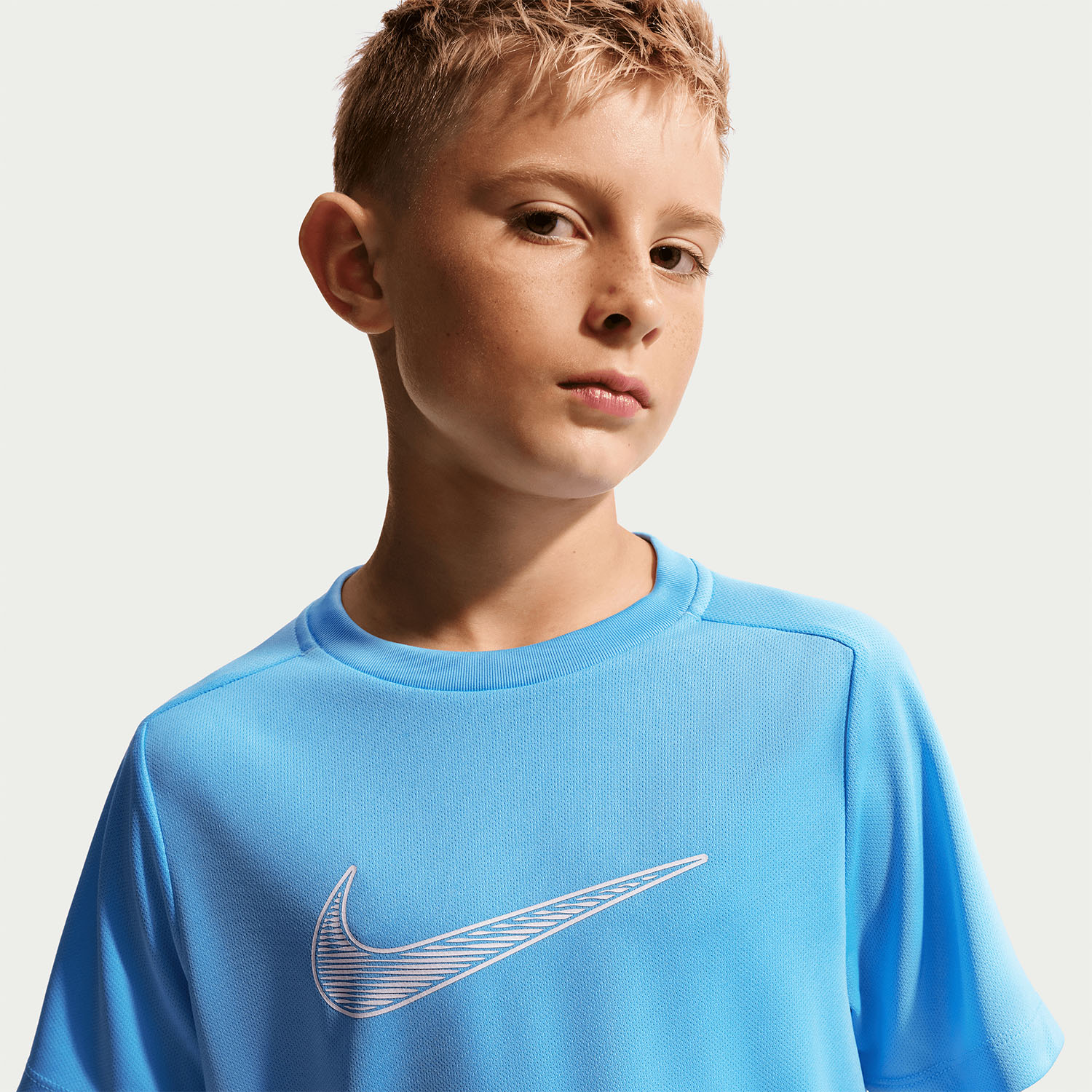 Nike Multi Swoosh Camiseta Niño - Football Blue/White
