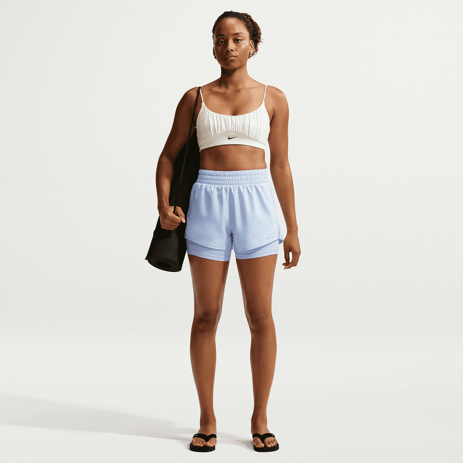 Nike Classic One 2 in 1 3in Shorts - Hydrogen Blue/White