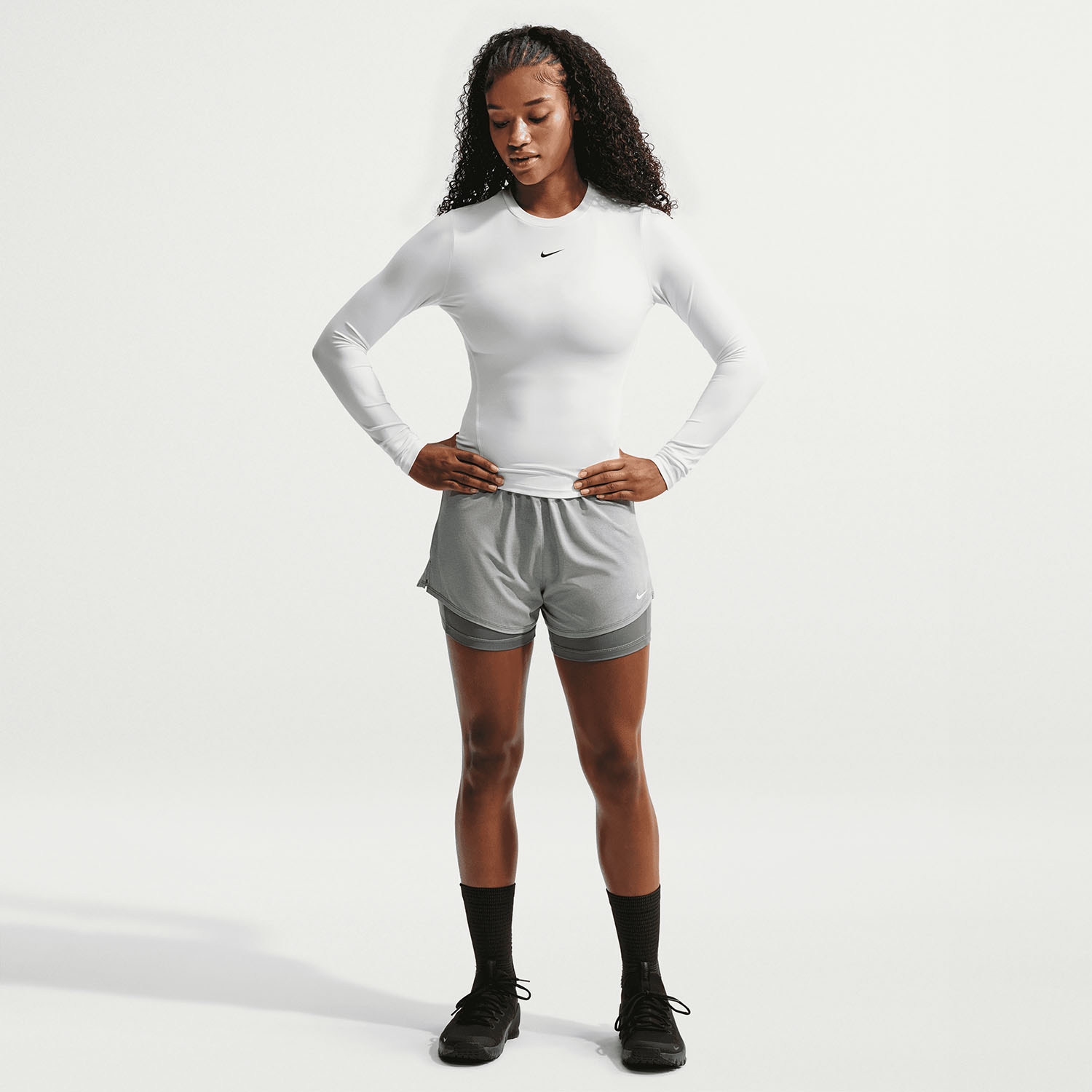Nike One Dri-FIT Shirt - White/Black