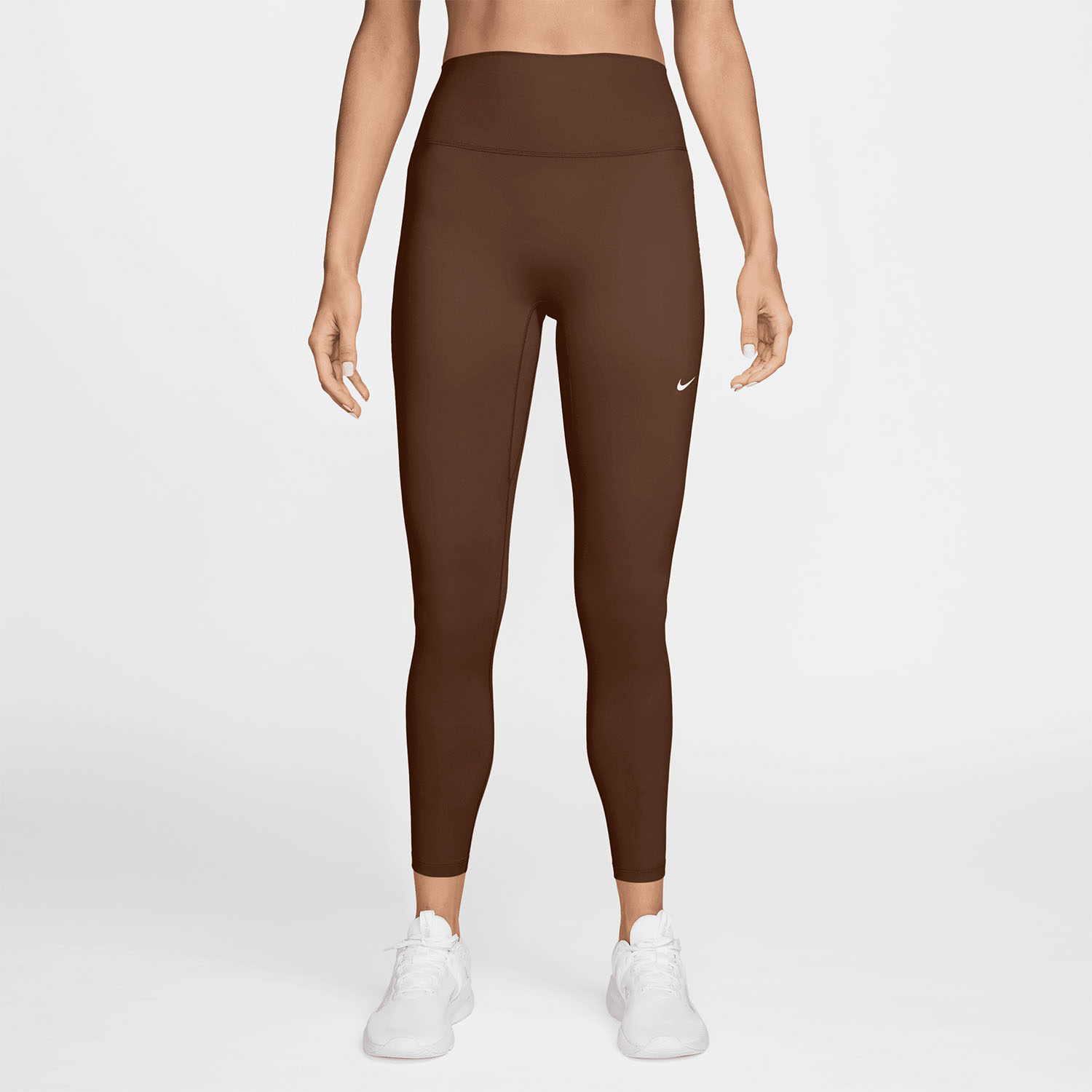 Nike One Logo 7/8 Tights - Cacao Wow/White