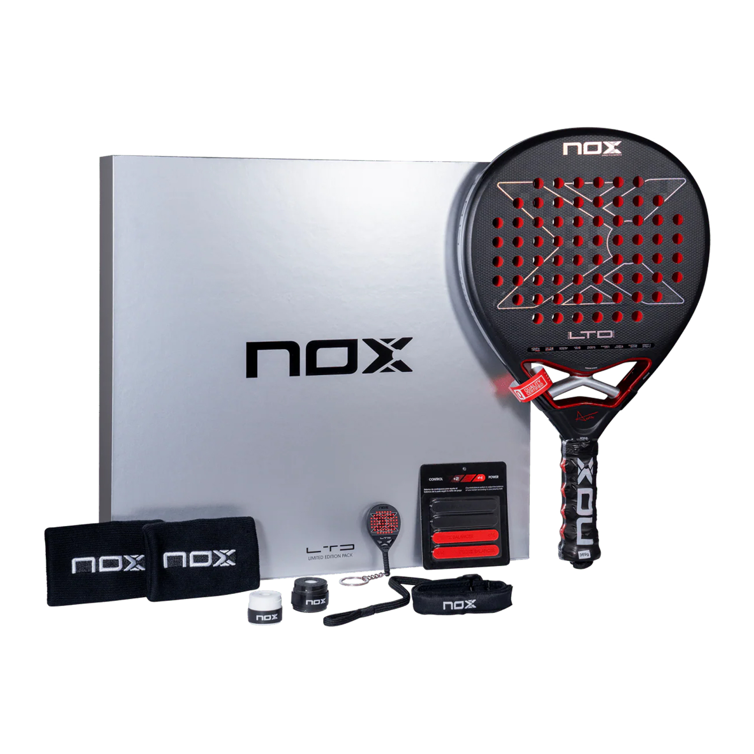 NOX AT10 Genius 12K XTREM LTD Padel - Black/Red