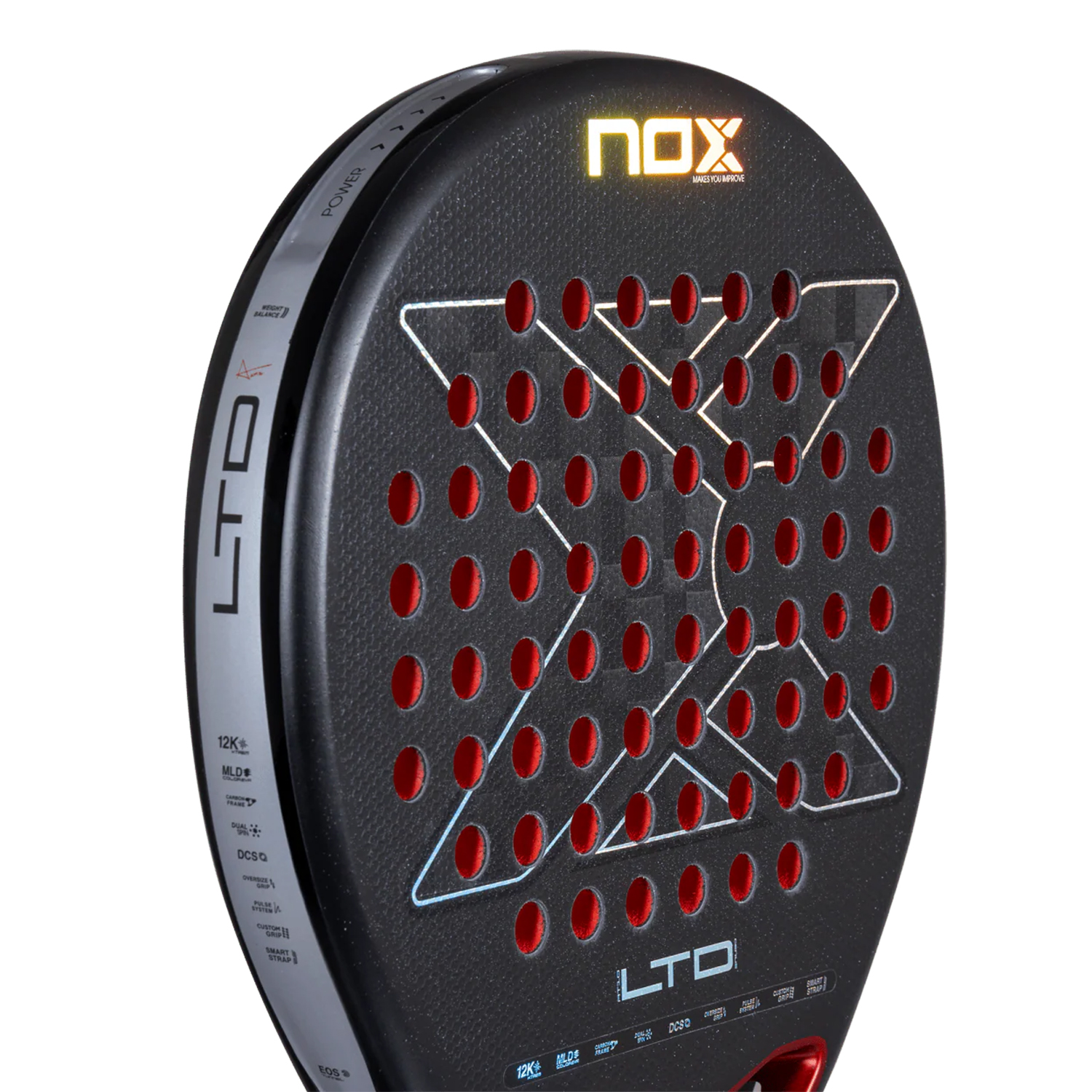 NOX AT10 Genius 12K XTREM LTD Padel - Black/Red