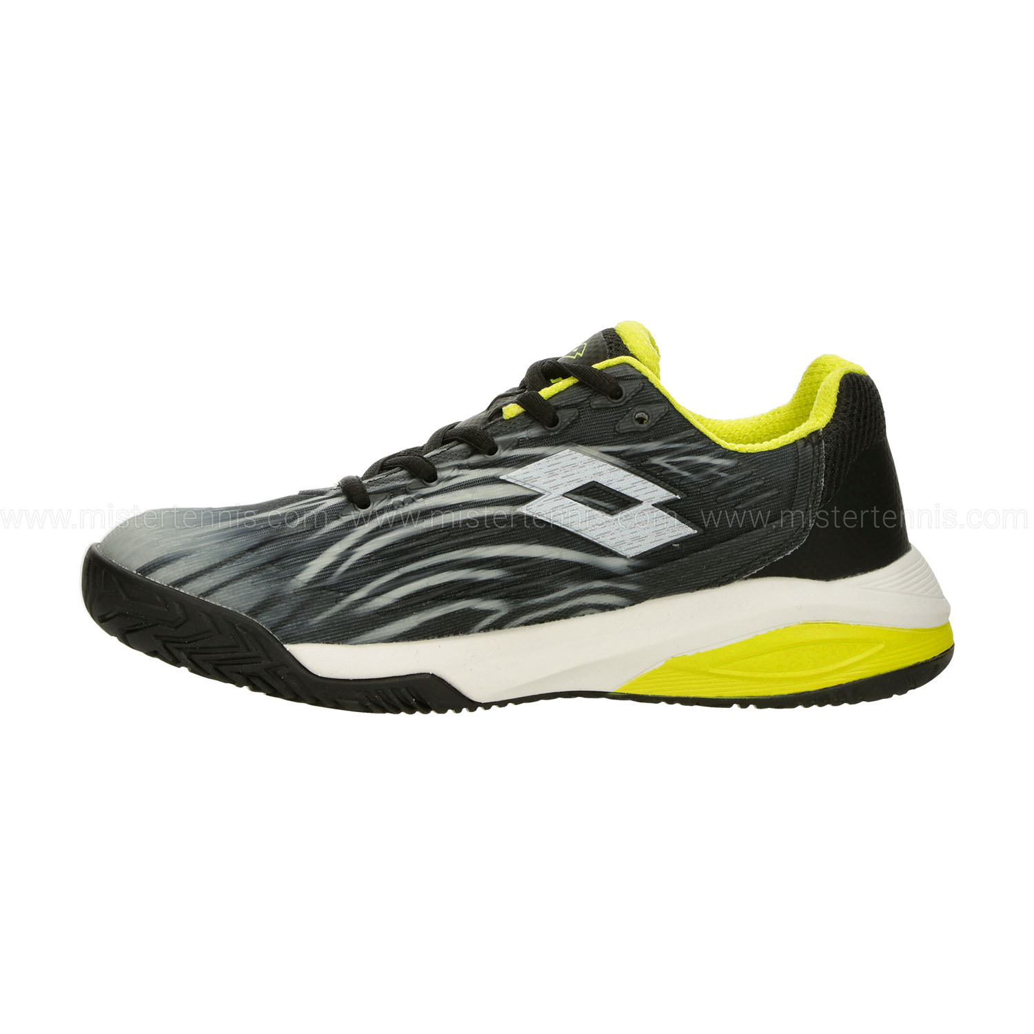 Lotto Mirage 200 II All Round Niños - All Black/All White/Acacia Green
