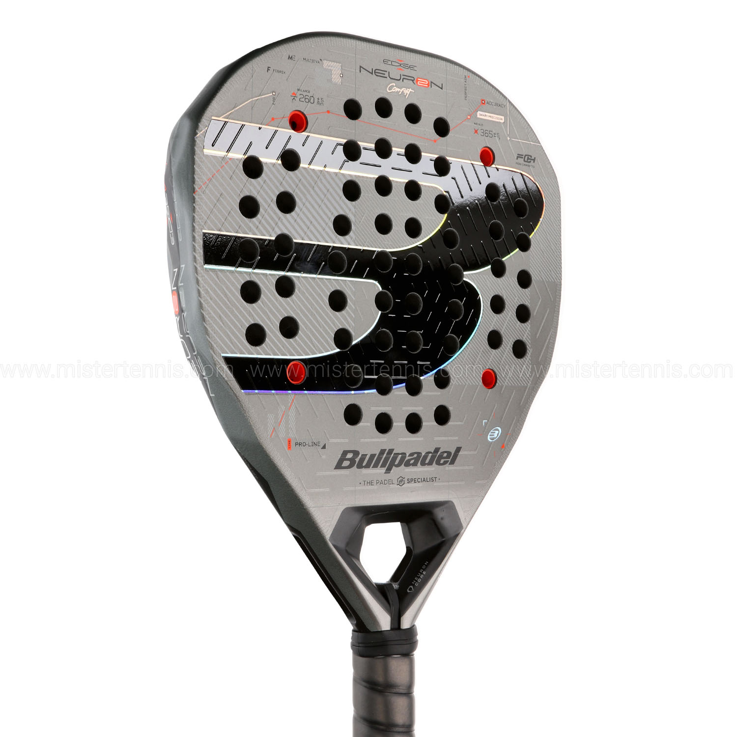 Bullpadel Neuron 02 Edge CMF Padel - Gray/Black