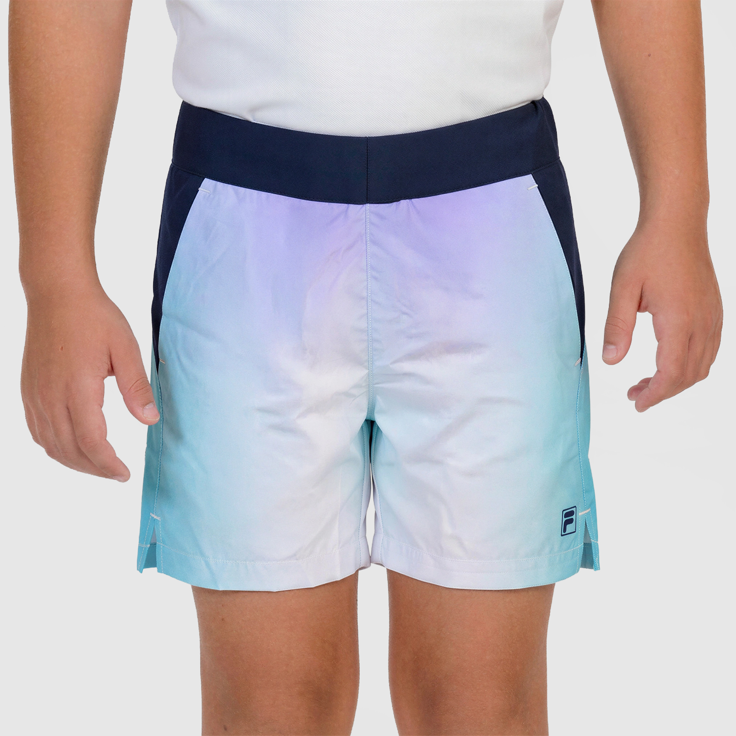 Fila Zayn 5in Shorts Boy - Aqua Blue Graphic