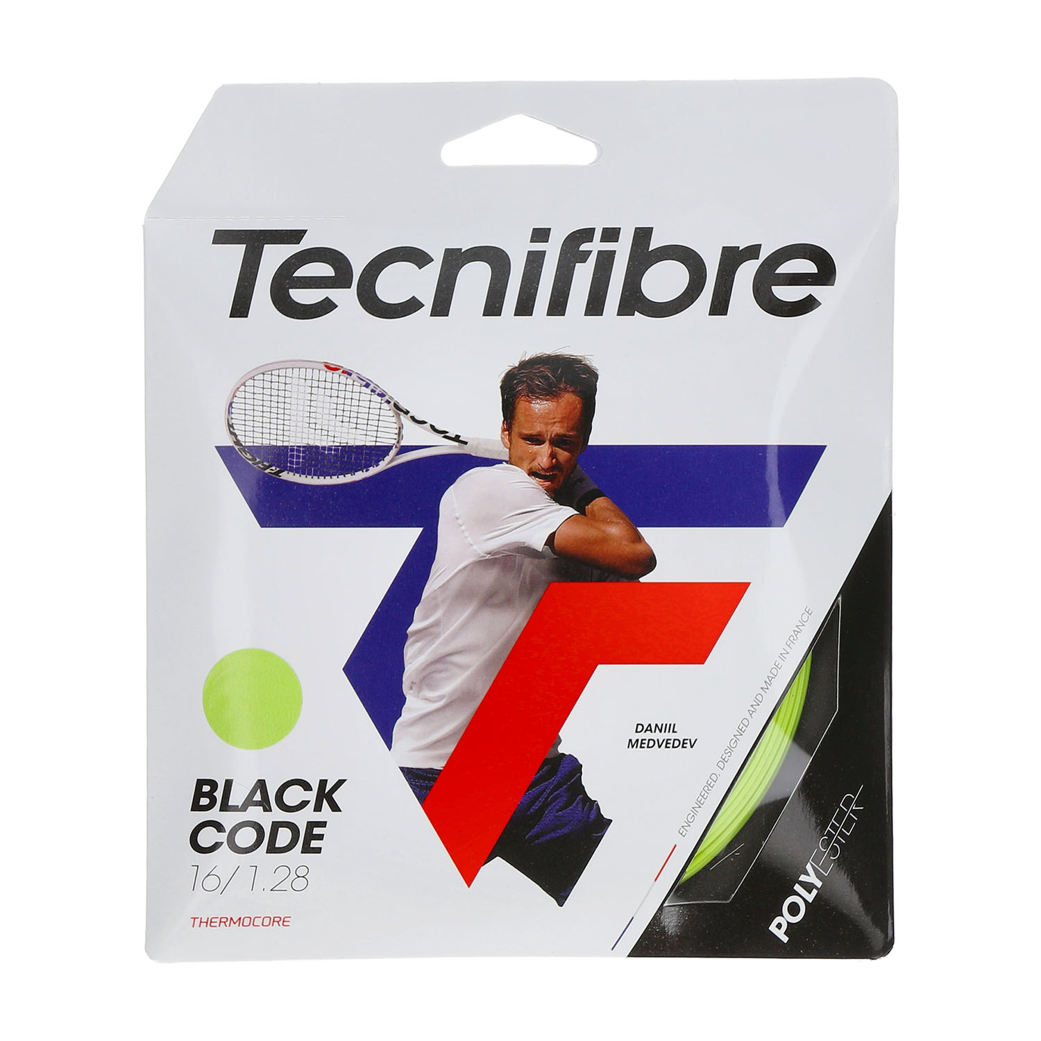 Tecnifibre Black Code 1.28 Set 12 m - Lime