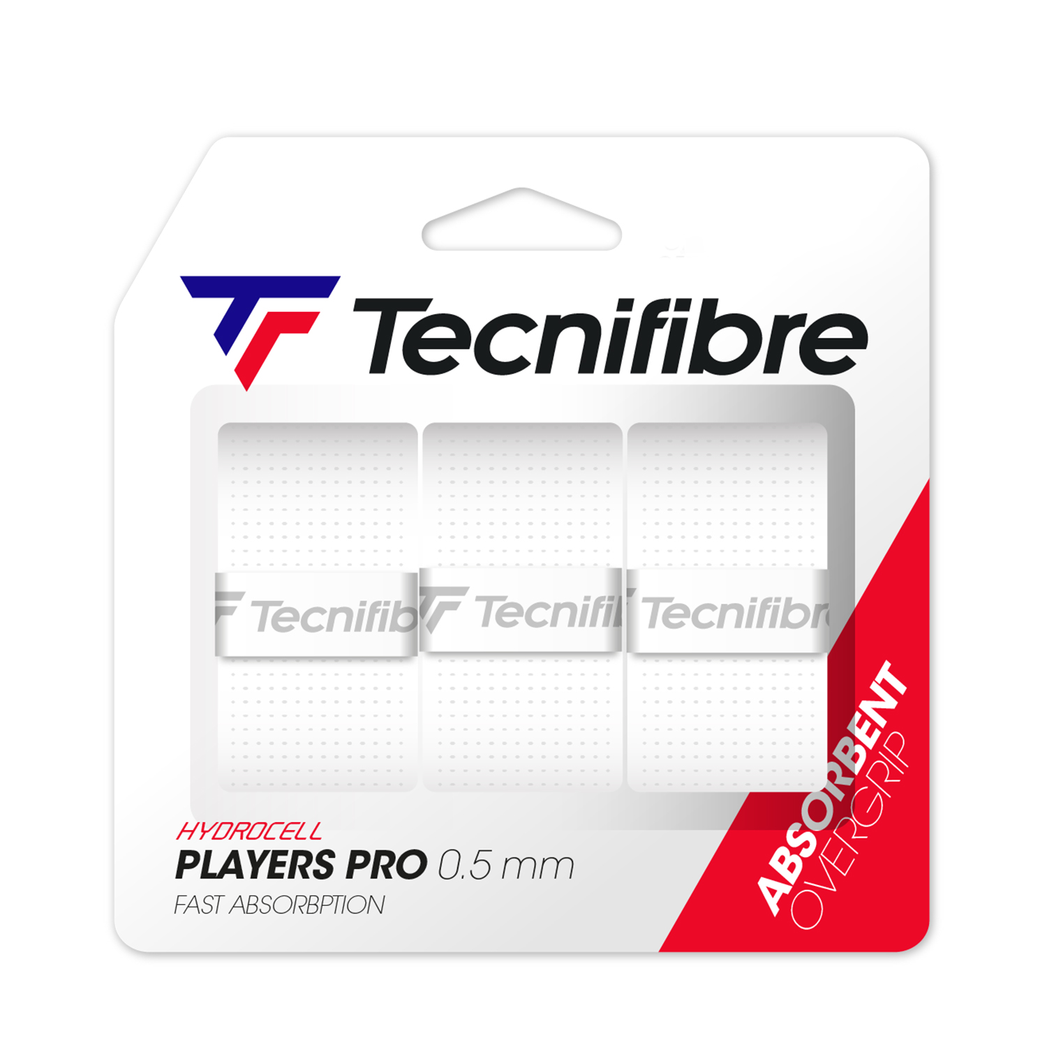 Tecnifibre Players Pro Overgrip x 3 - White
