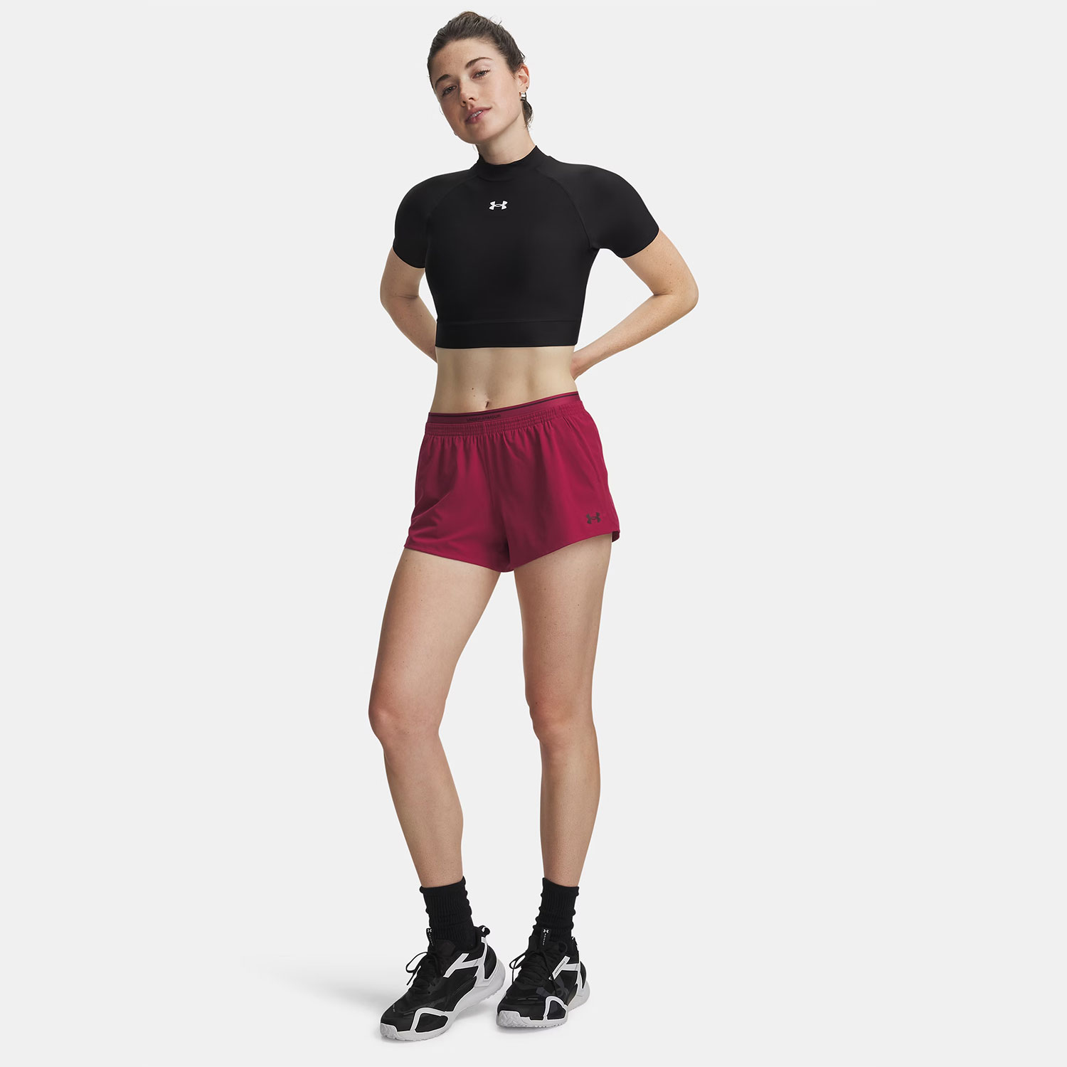 Under Armour Vanish Woven 3in Pantaloncini - Claret/Ox Blood
