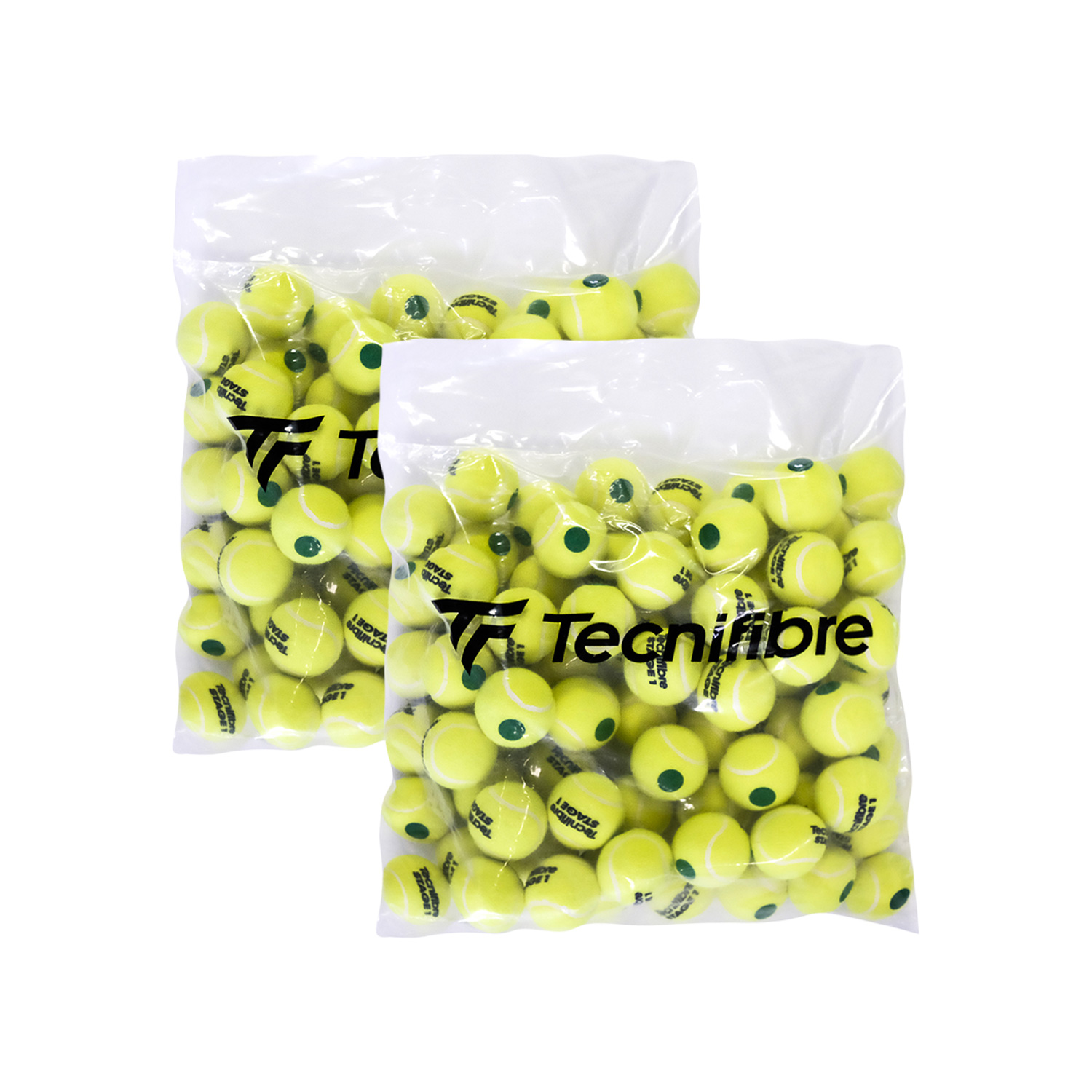 Tecnifibre Stage 1 - Dos Bolsas de 72 Pelotas