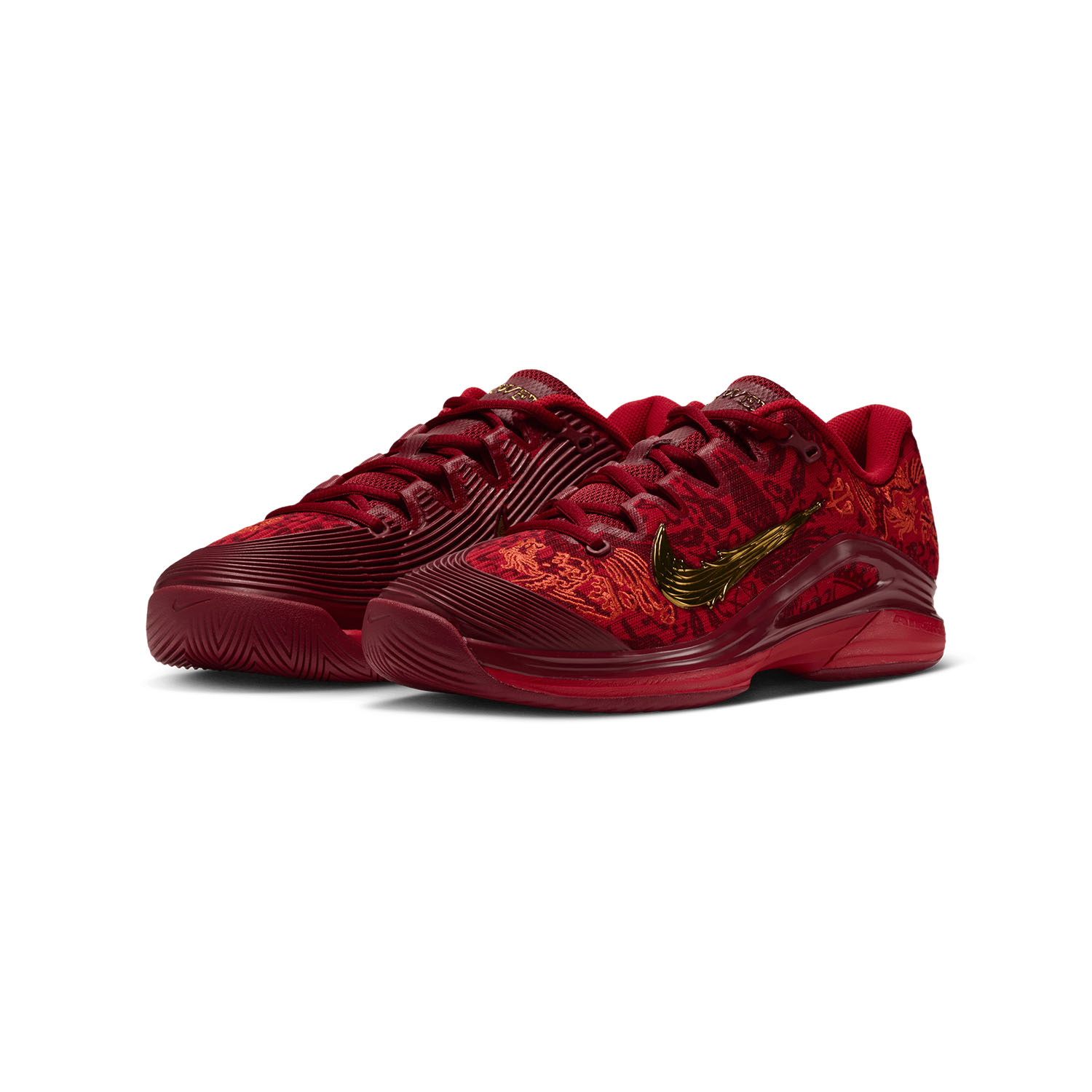 Nike Vapor 12 HC Qinwen Zheng - University Red/Metallic Gold/Tough Red