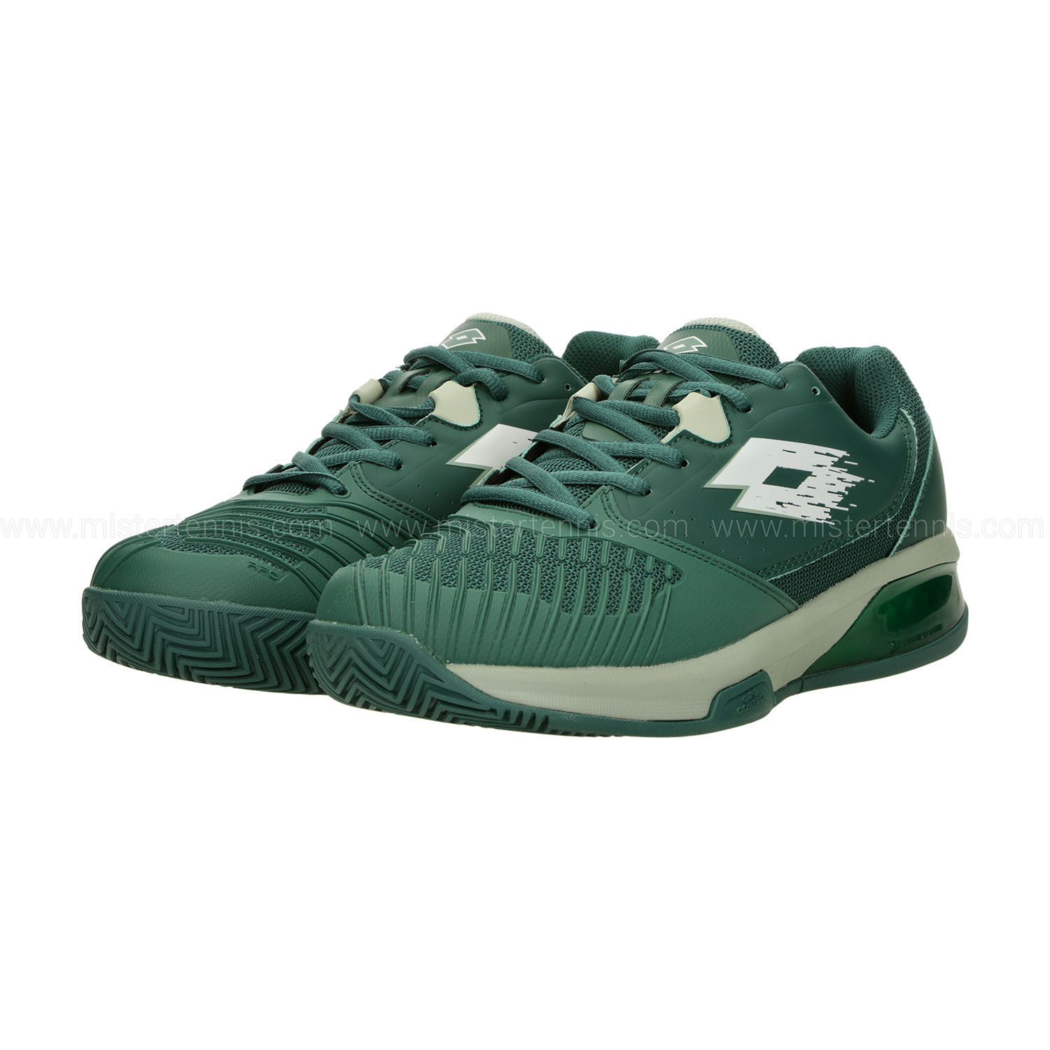 Lotto Raptor Hyperpulse 300 Clay - Biome Green/All White