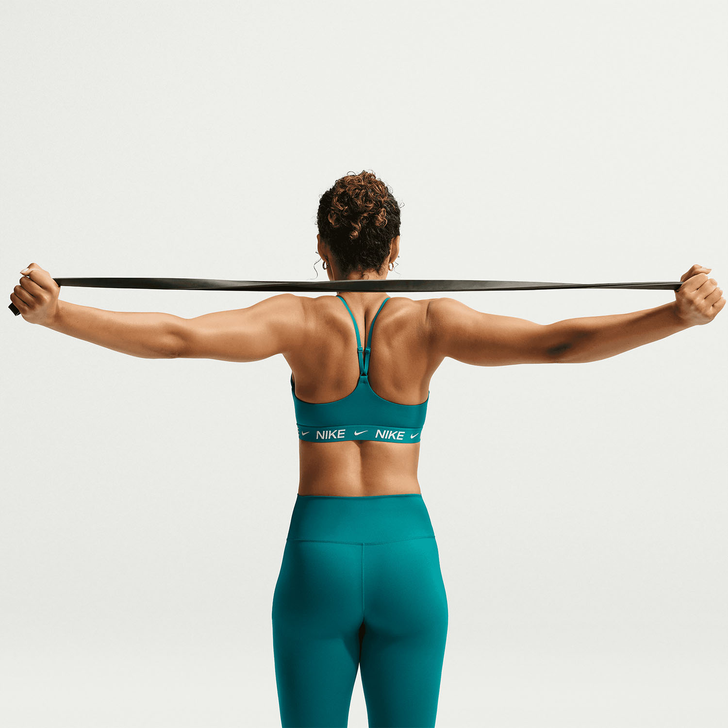 Nike Indy Swoosh Sports Bra - Bright Spruce