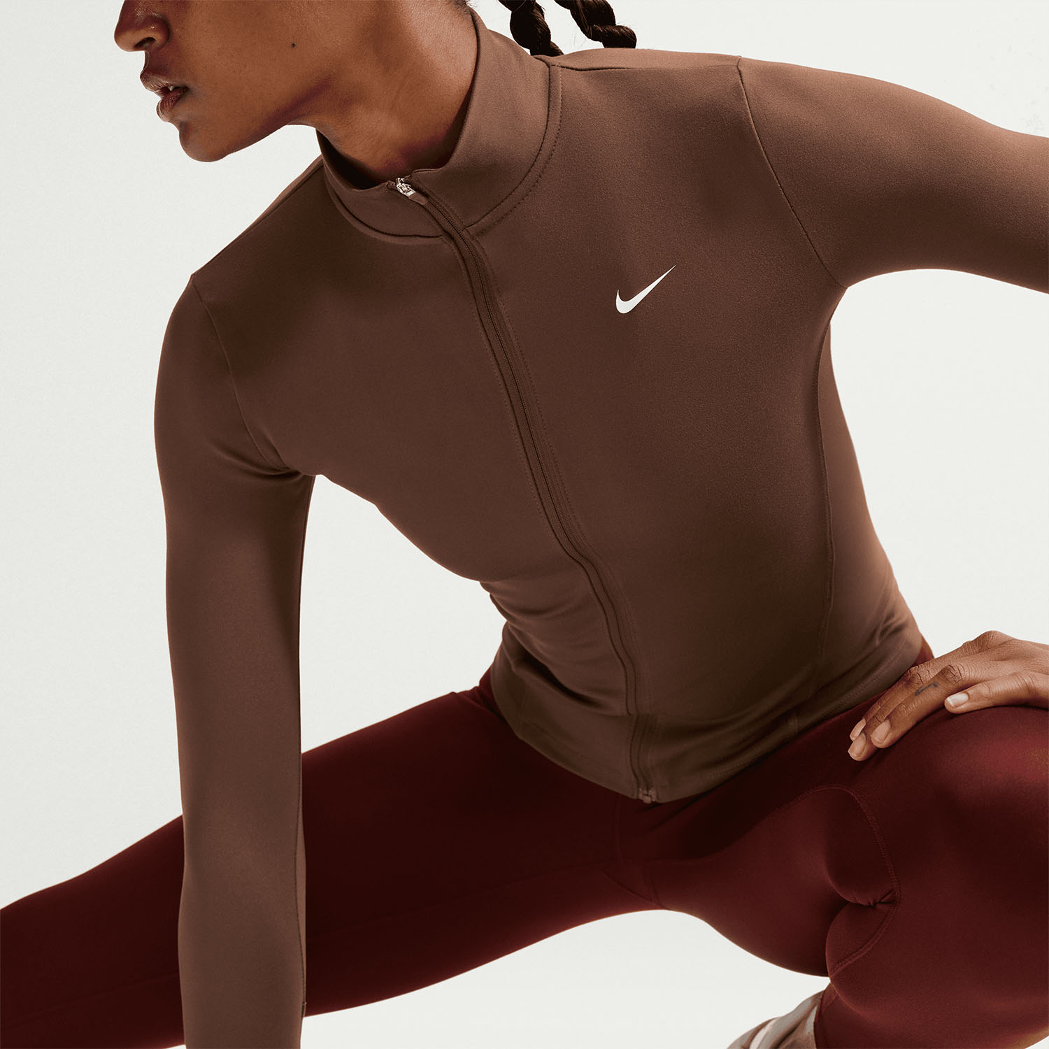 Nike One Chaqueta - Cacao Wow/White