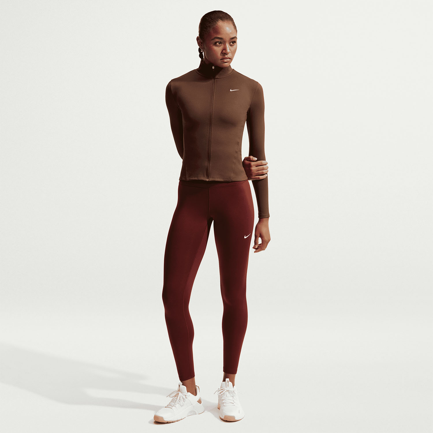 Nike One Chaqueta - Cacao Wow/White
