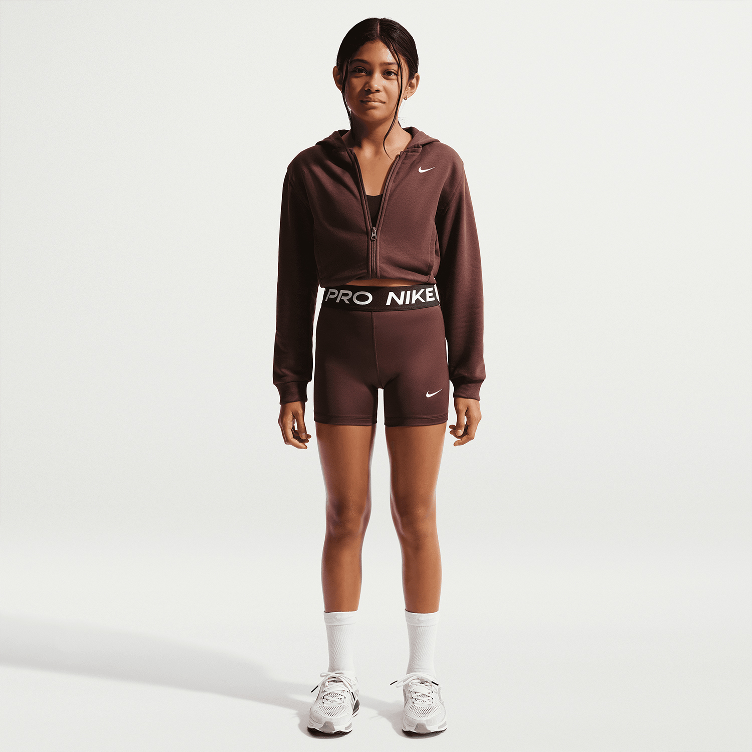 Nike Pro 3.5in Shorts Girl - Mystic Dates/White