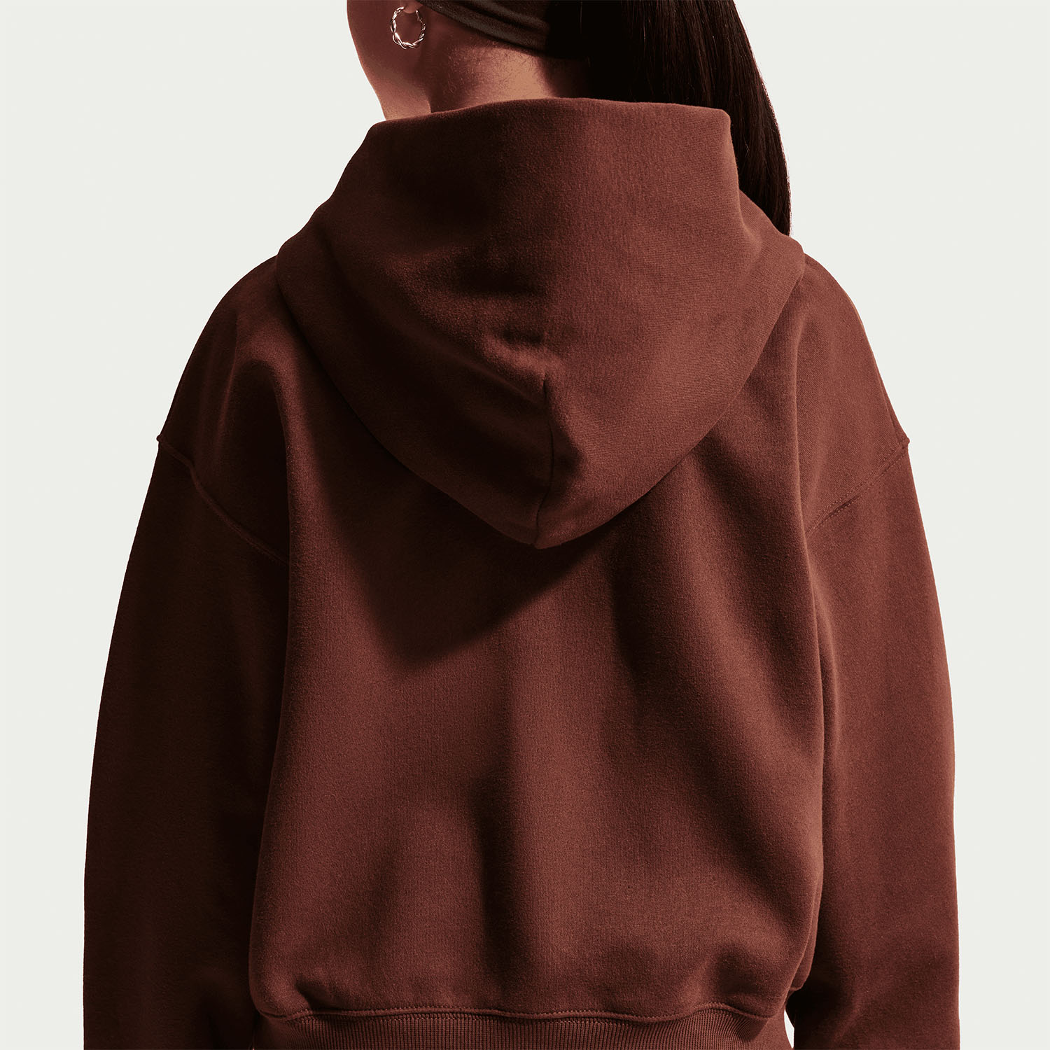 Nike Studio Fleece Hoodie Girl - Mystic Dates/White