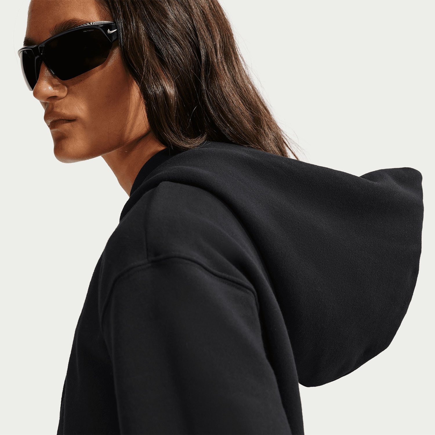 Nike Studio Fleece Hoodie - Total Black/Sail